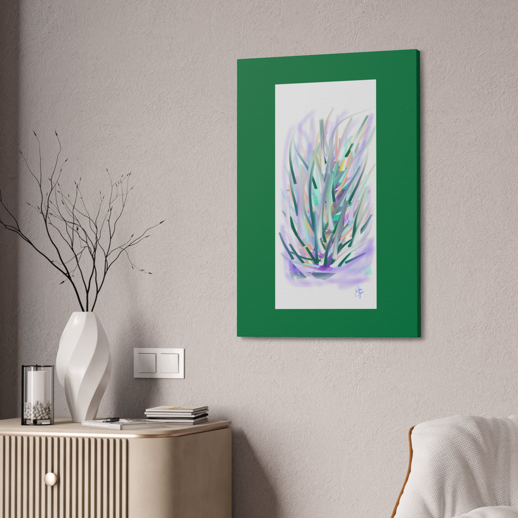 Abstract Pastel Grass Canvas Print — Stretched 1.5"