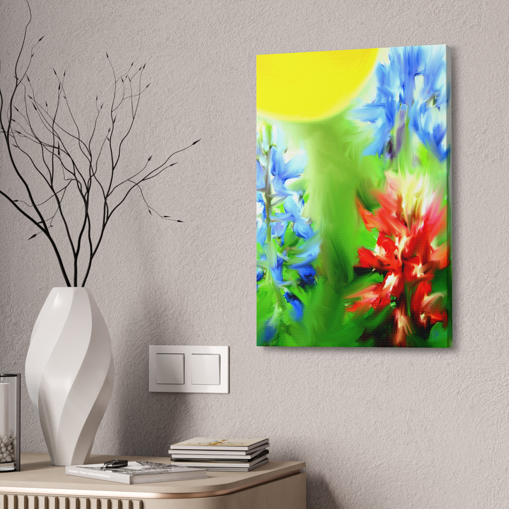 Texas Girl Bluebonnet Canvas