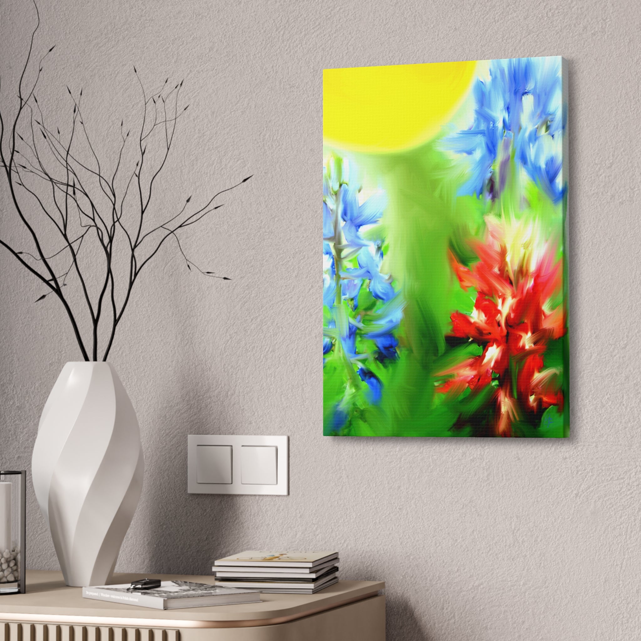 Texas Girl Bluebonnet Canvas