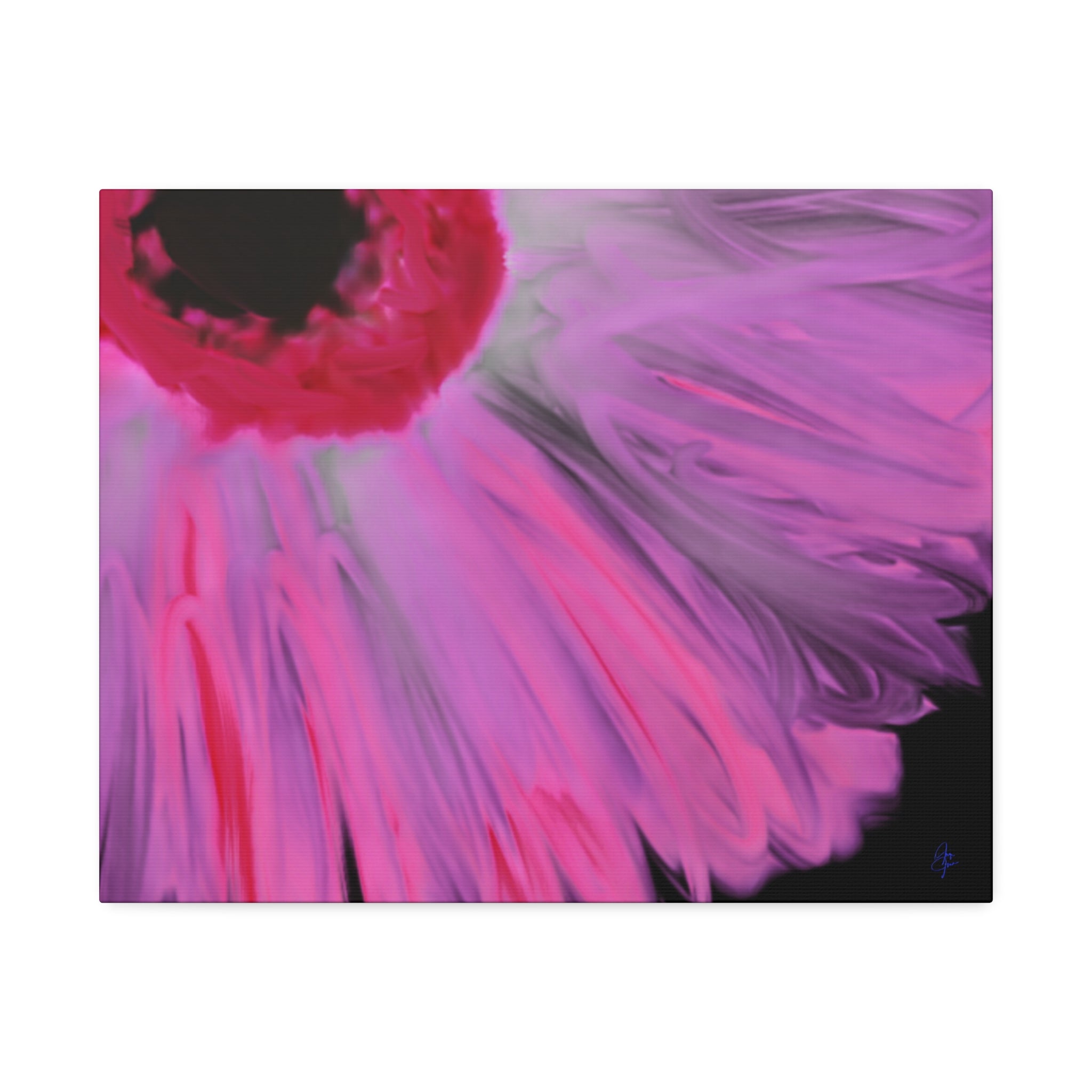 Pink Gerbera Canvas Wall Art – Vibrant Floral Stretched Canvas (1.5" Depth)