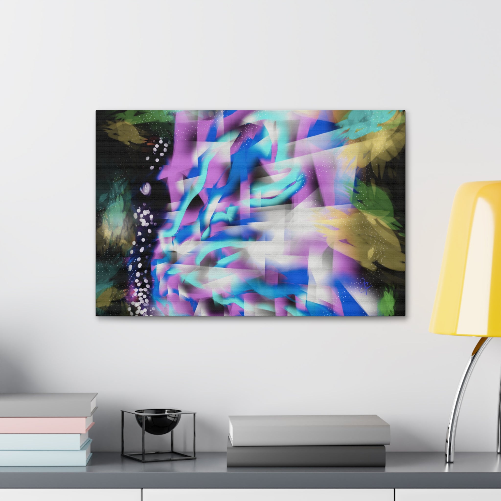 Geometric Butterfly Canvas Stretched 1.5"