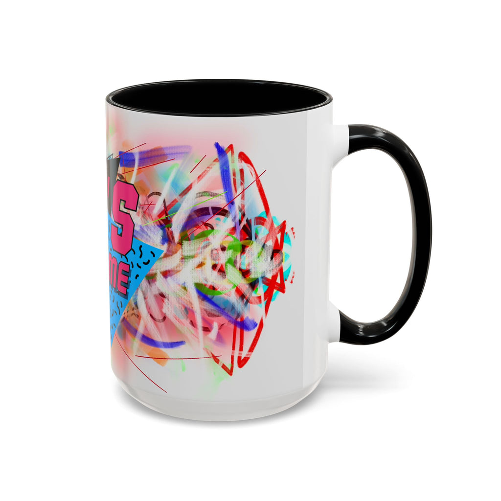 80's Made Me Retro Accent Coffee Mug — 11/15oz 80s Neon Vintage Gift