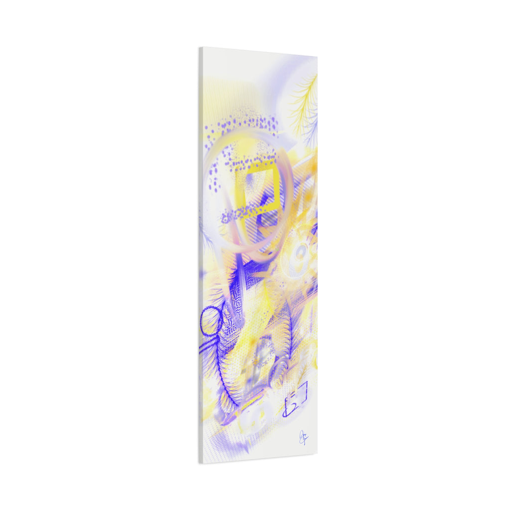 Abstract Feathered Glow Canvas Print — Matte Stretched Wall Art