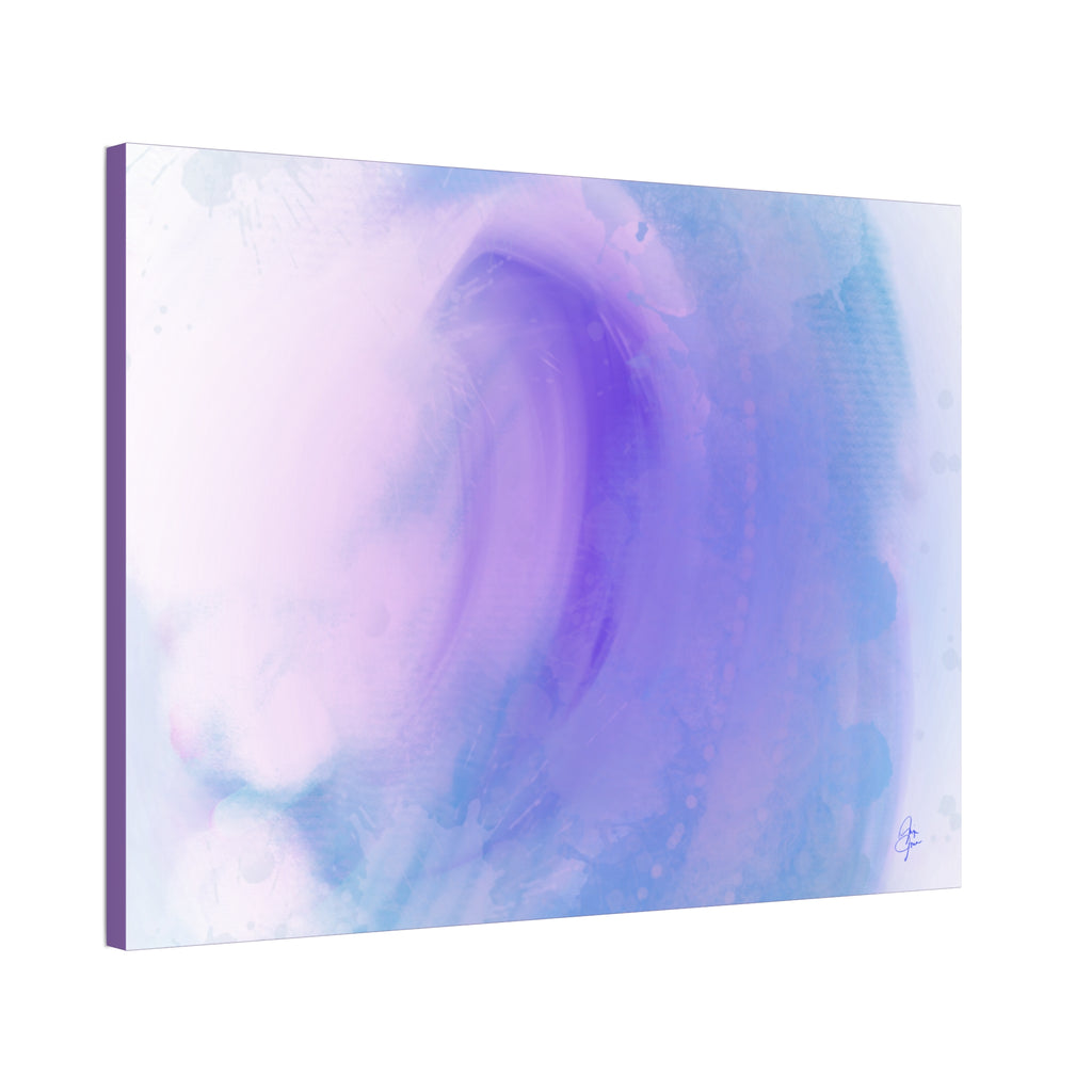 Abstract Lavender Wave Canvas Print — Stretched 1.5"