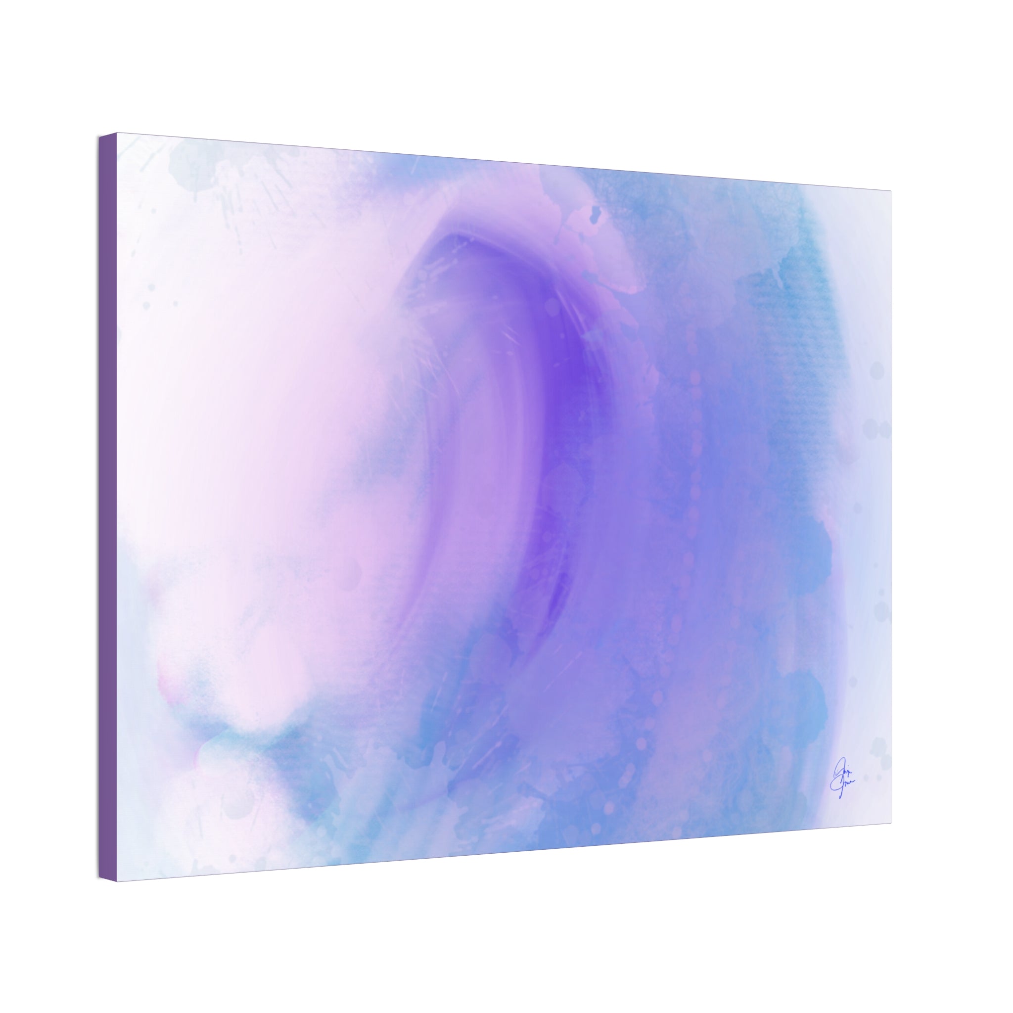 Abstract Lavender Wave Canvas Print — Stretched 1.5"