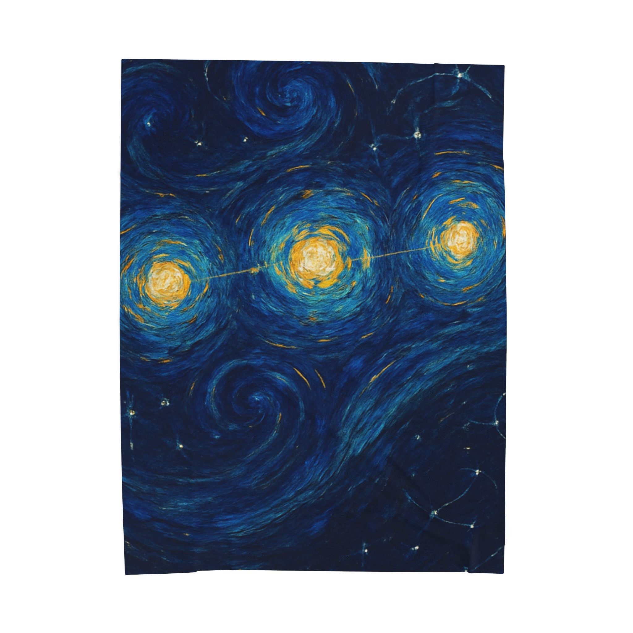 Starry Night Constellation Velveteen Plush Blanket