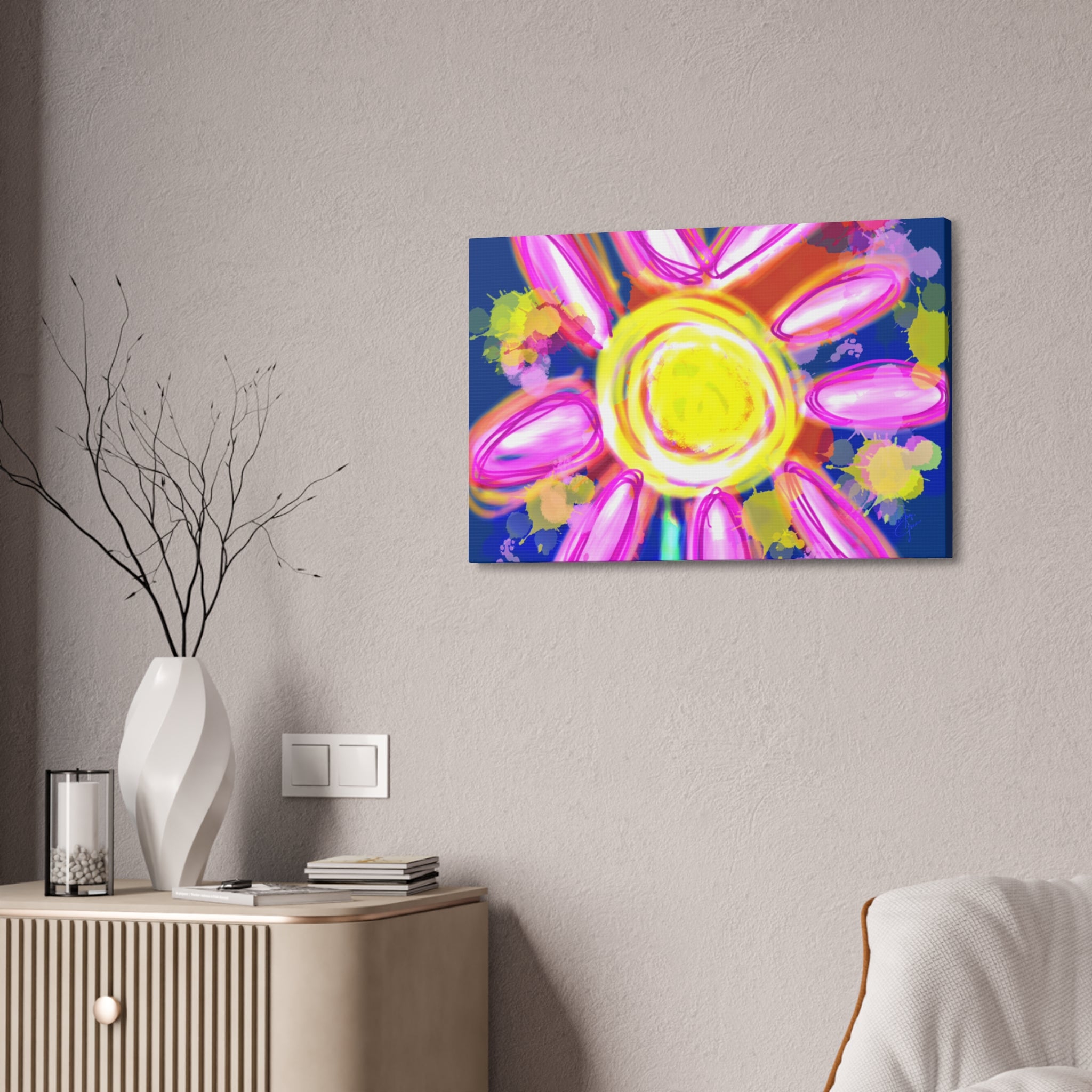 Bright Sunshine Daisy Canvas