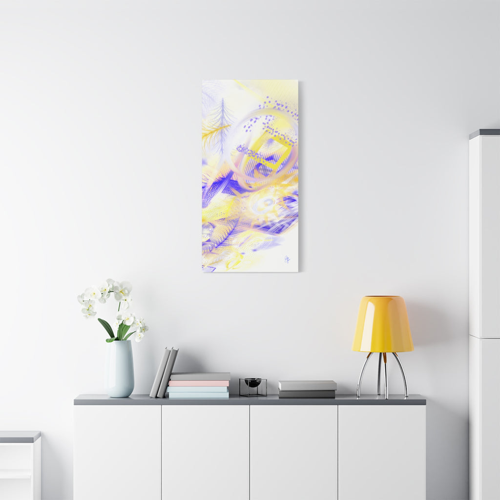 Abstract Feathered Glow Canvas Print — Matte Stretched Wall Art