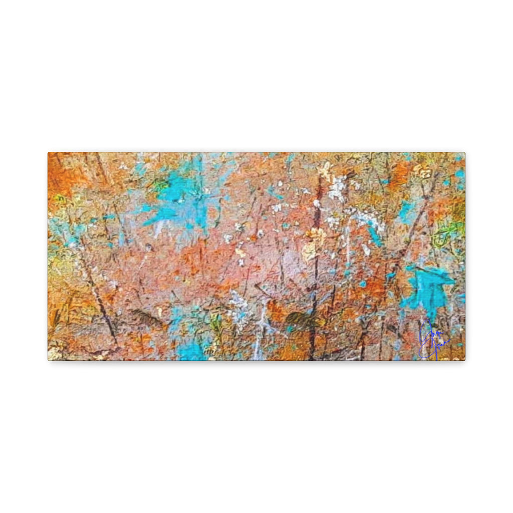 Matte Canvas Wall Art — 'Walk in the Woods' Abstract by Angie Jones (Stretched 1.25")