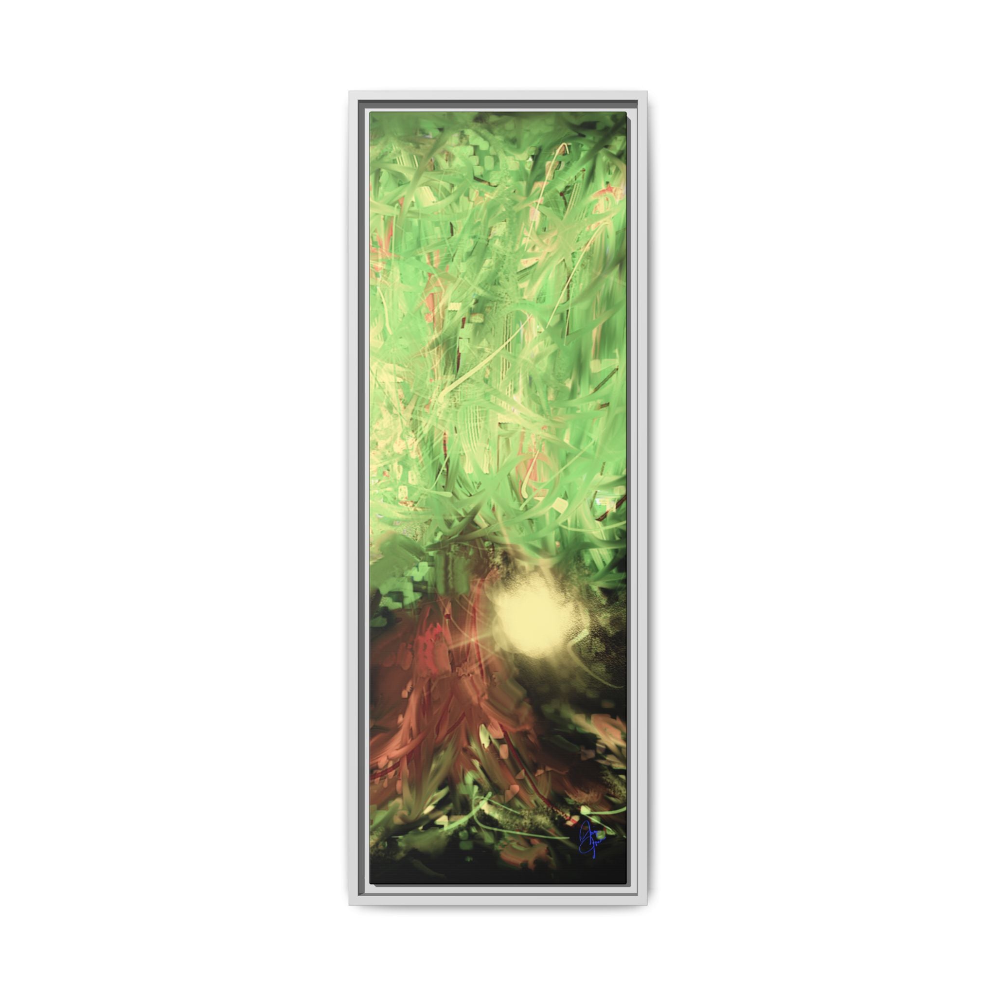Sunset Tree Matte Canvas Framed Wall Art