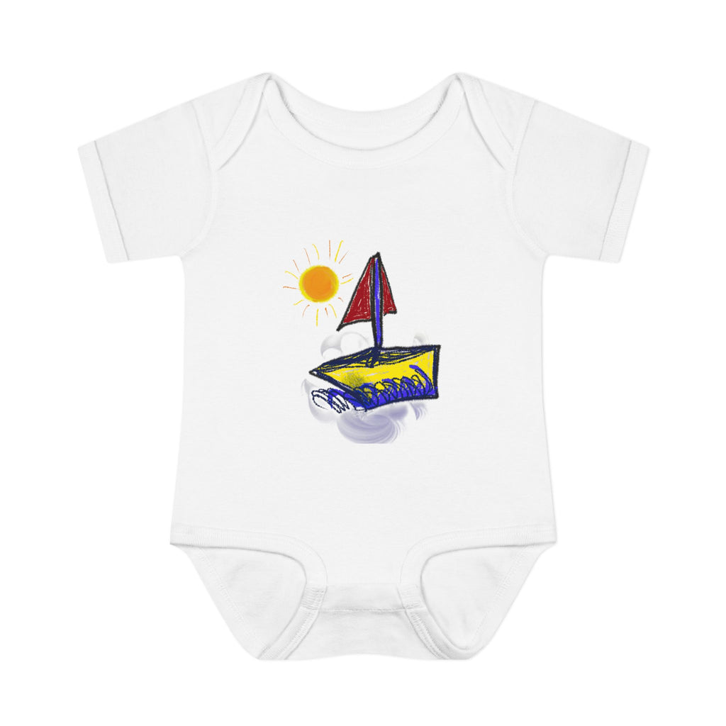 Sailboat Sunshine Infant Bodysuit – Cute Baby Nautical Onesie