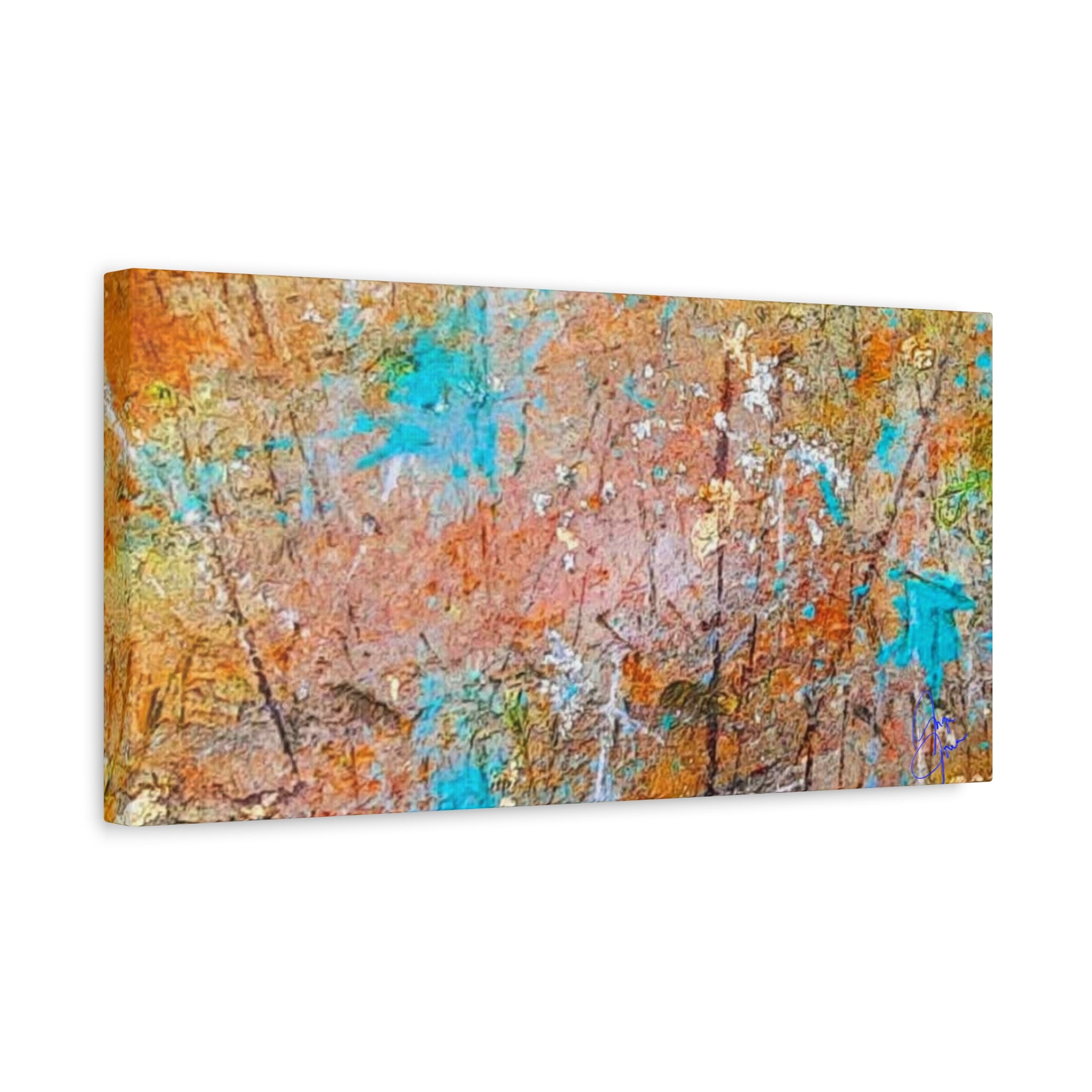Matte Canvas Wall Art — 'Walk in the Woods' Abstract by Angie Jones (Stretched 1.25")