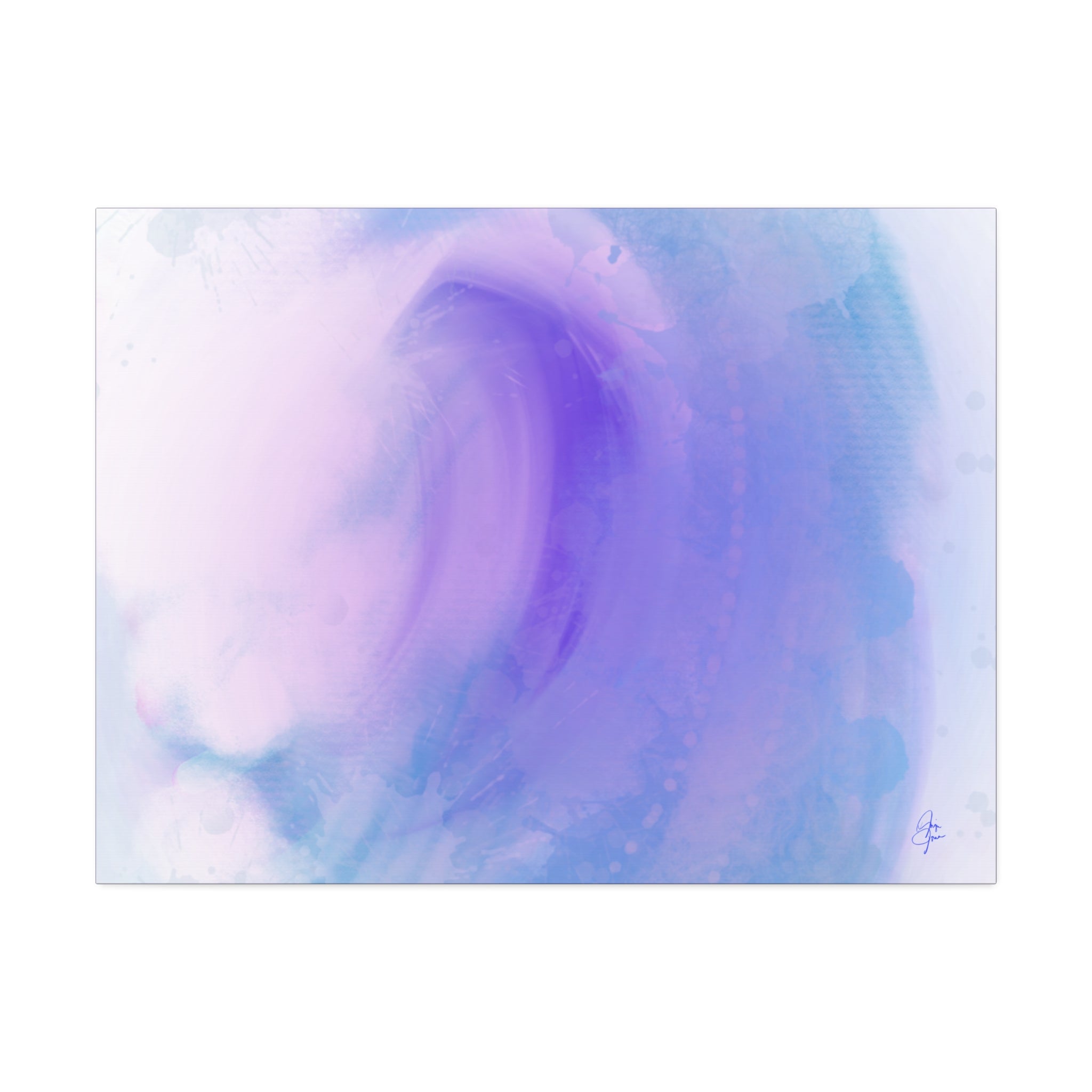 Abstract Lavender Wave Canvas Print — Stretched 1.5"