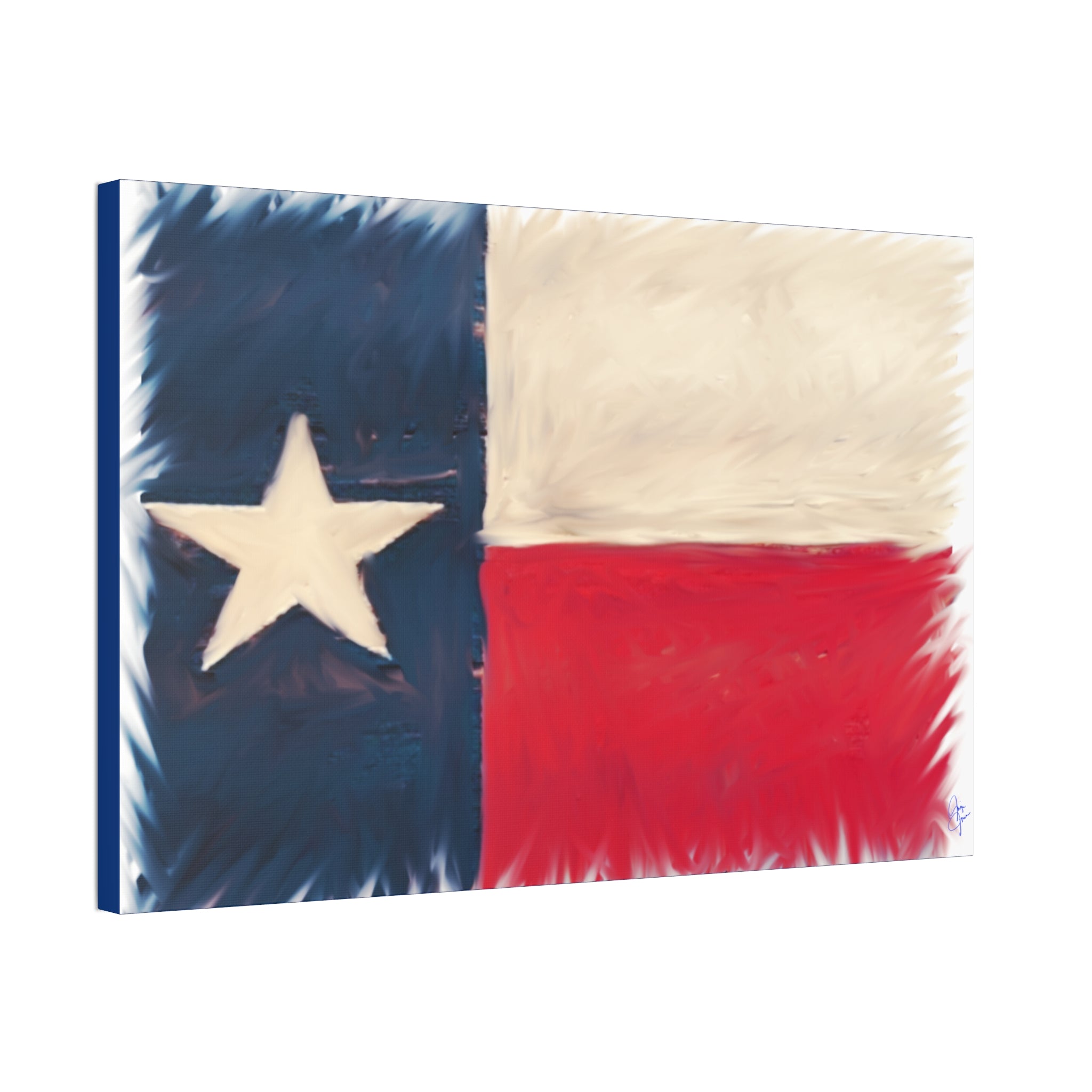 Texas Pride Canvas Stretched 1.5" - Patriotic Home Wall Art