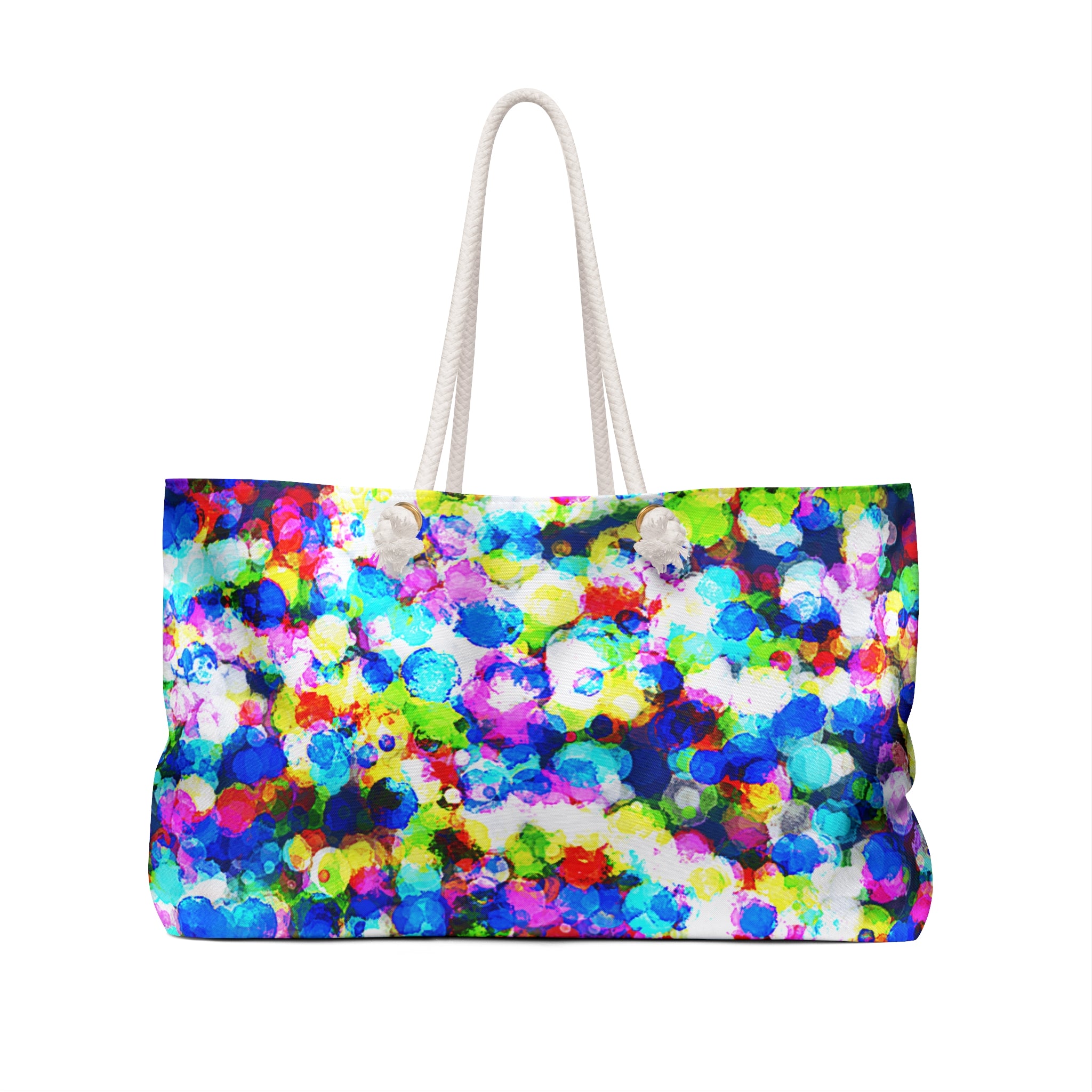 Color Burst Weekender Bag — Bright Abstract Travel Tote