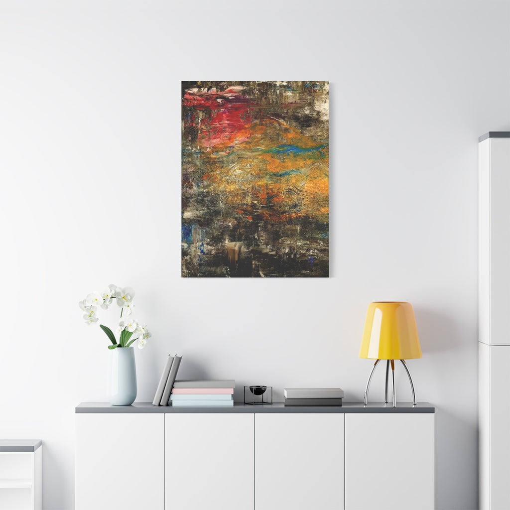 Abstract Autumn Texture Matte Canvas Print — Stretched Wall Art