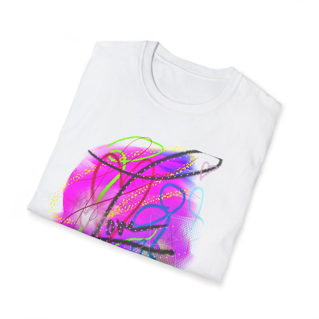 Abstract Neon Love T-Shirt — Colorful Graffiti Art Tee