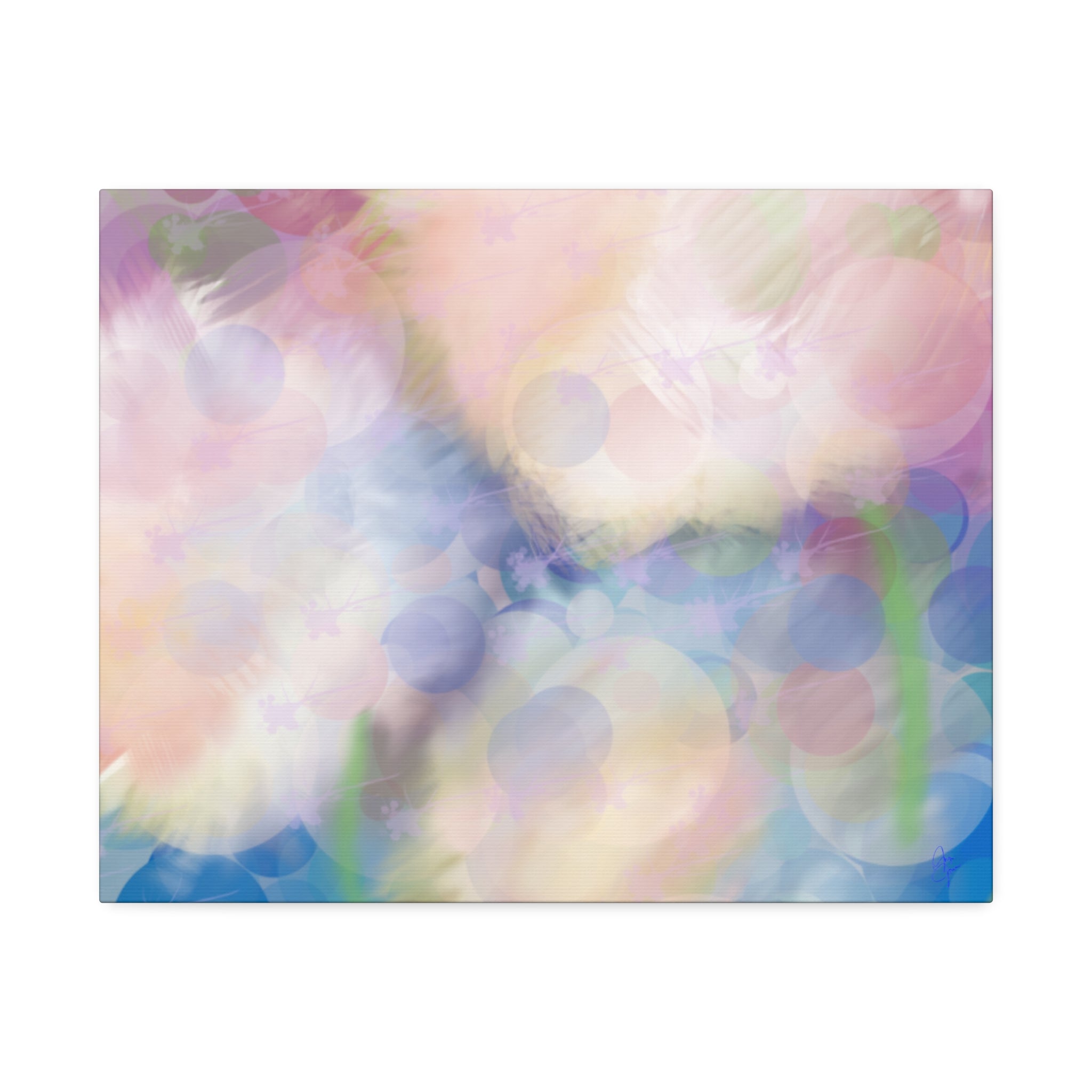Pastel Abstract Canvas Print — Dreamy Bokeh Wall Art (Stretched 1.5")