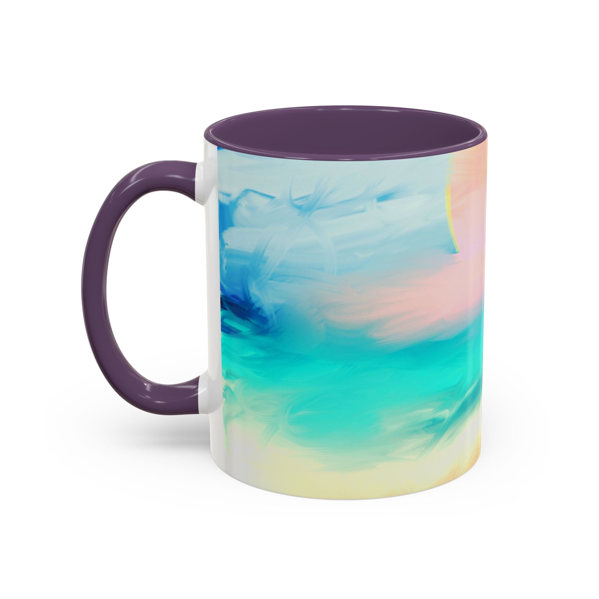 Beach Sunrise Accent Coffee Mug — Tropical Ocean Scene 11/15oz