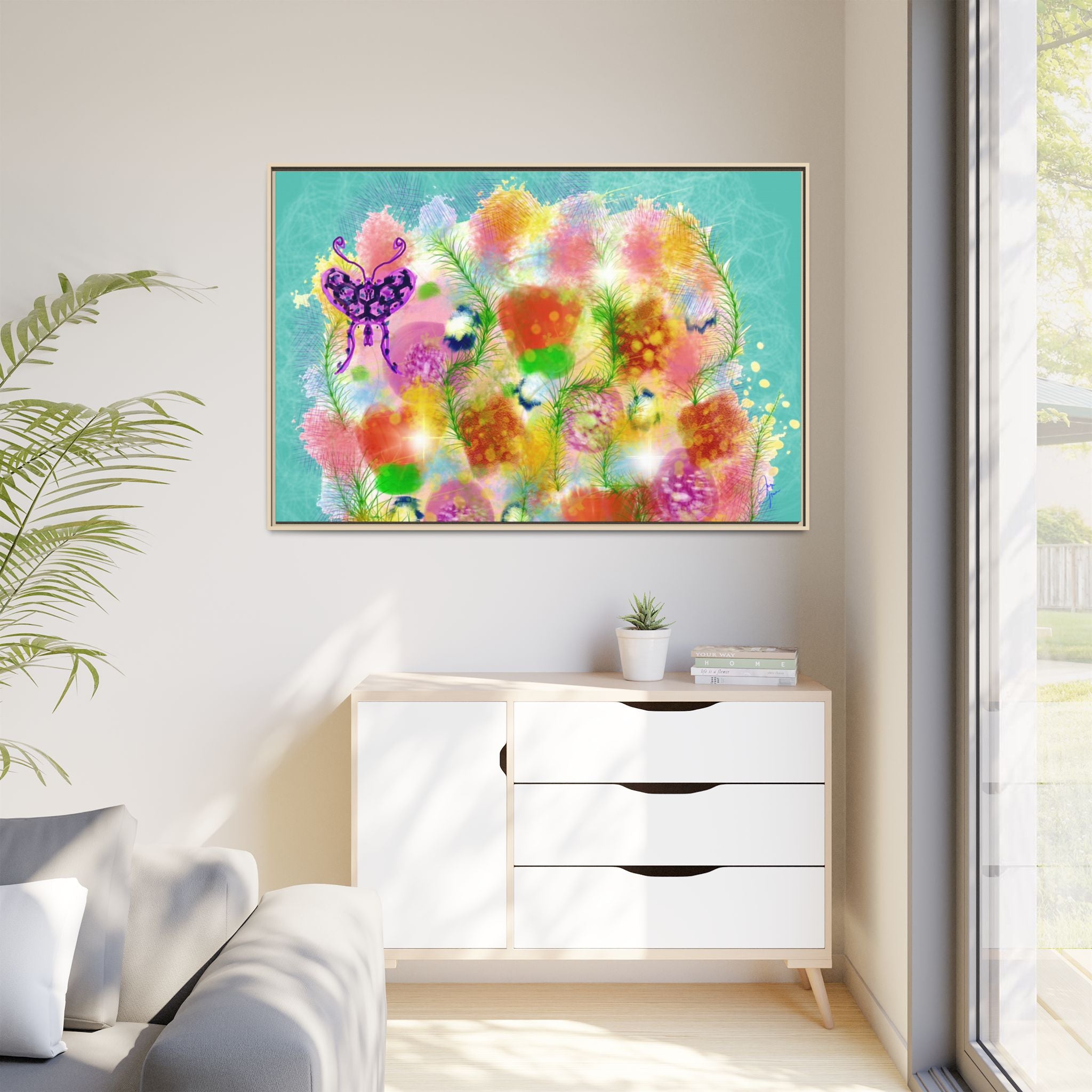 Matte Canvas, Framed (Multi-color)