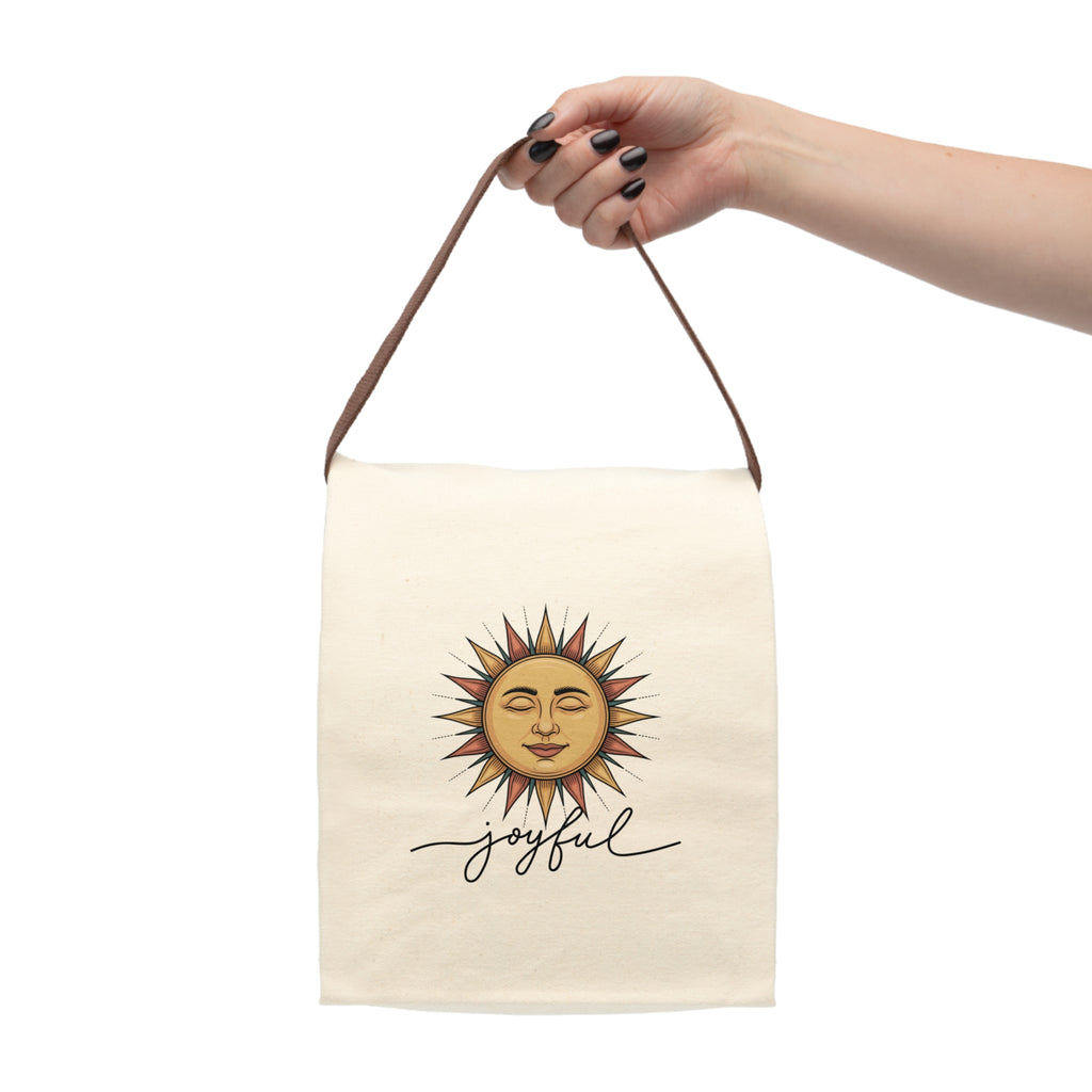 Sunshine Canvas Lunch Bag with Strap