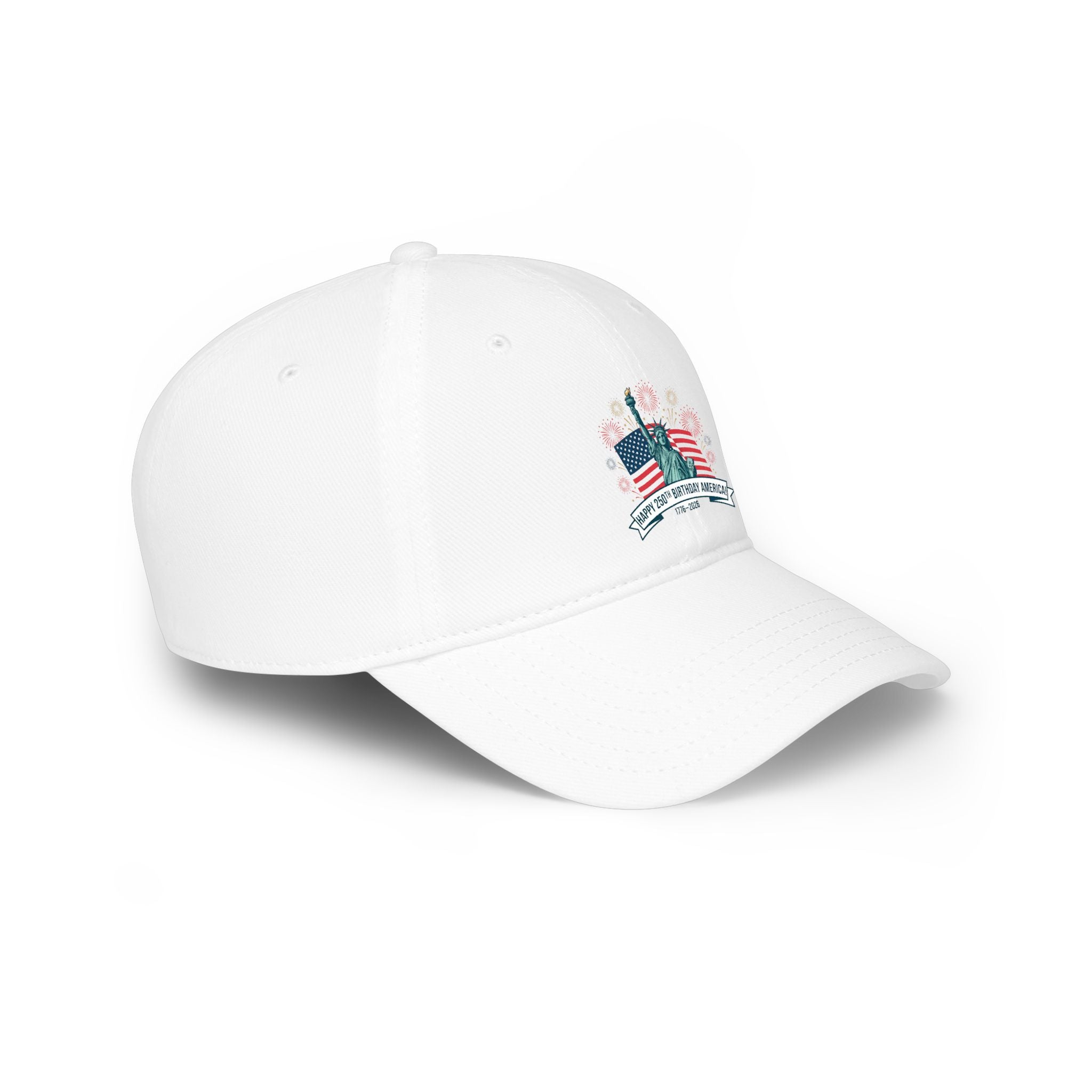 Statue of Liberty Floral Cap — 'Land of the Free' Low Profile Baseball Hat