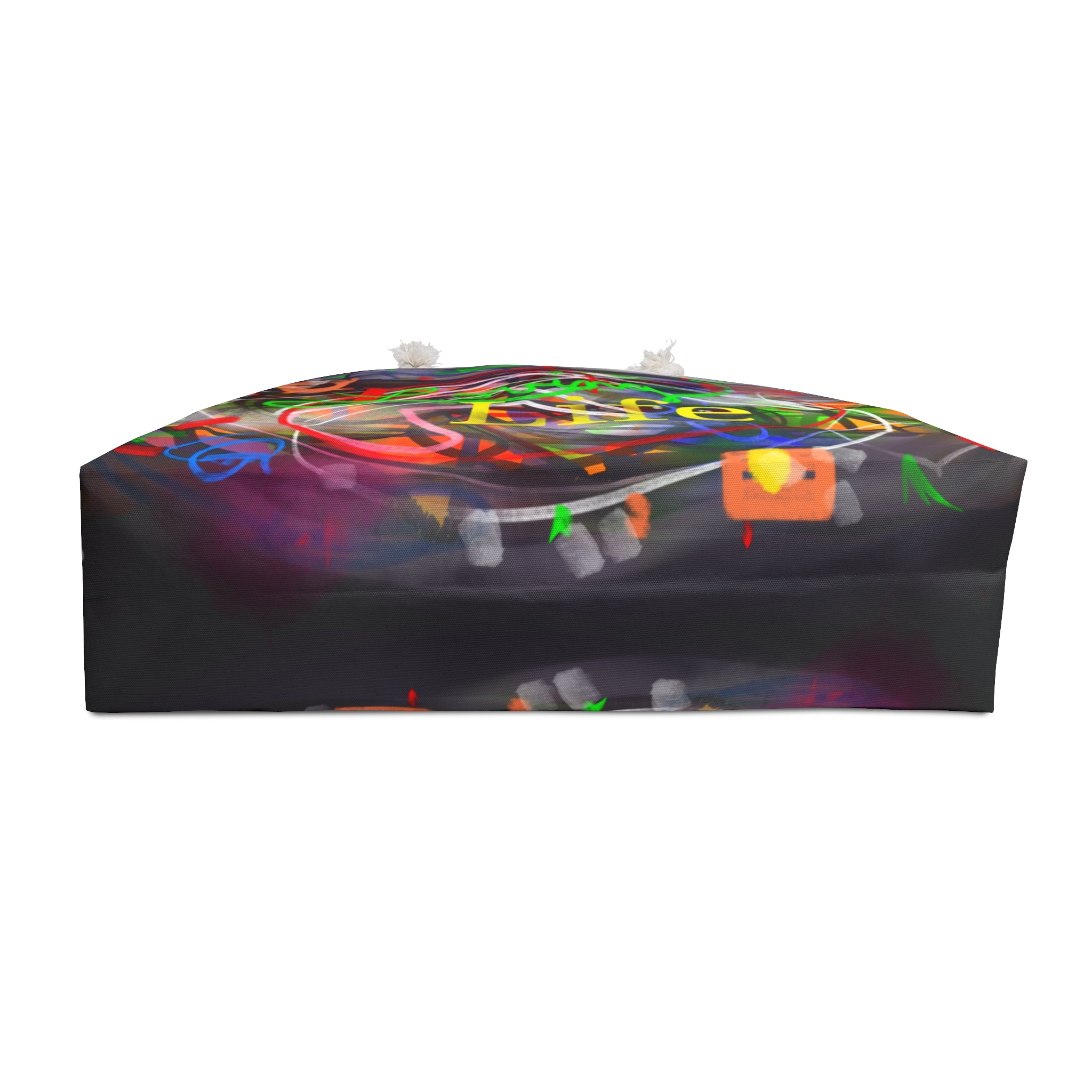 Weekender Bag - 'Living Life' Colorful Abstract Art Travel Tote