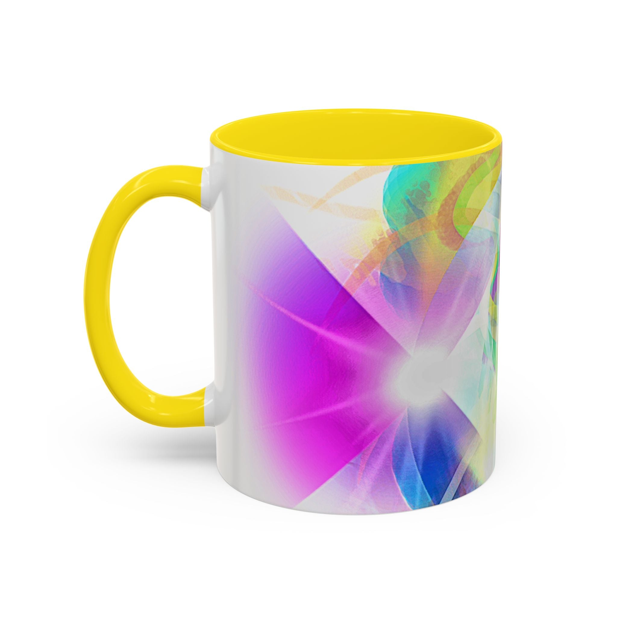 Colorful Heart Coffee Mug – Vibrant Abstract Love Accent Mug (11/15oz)