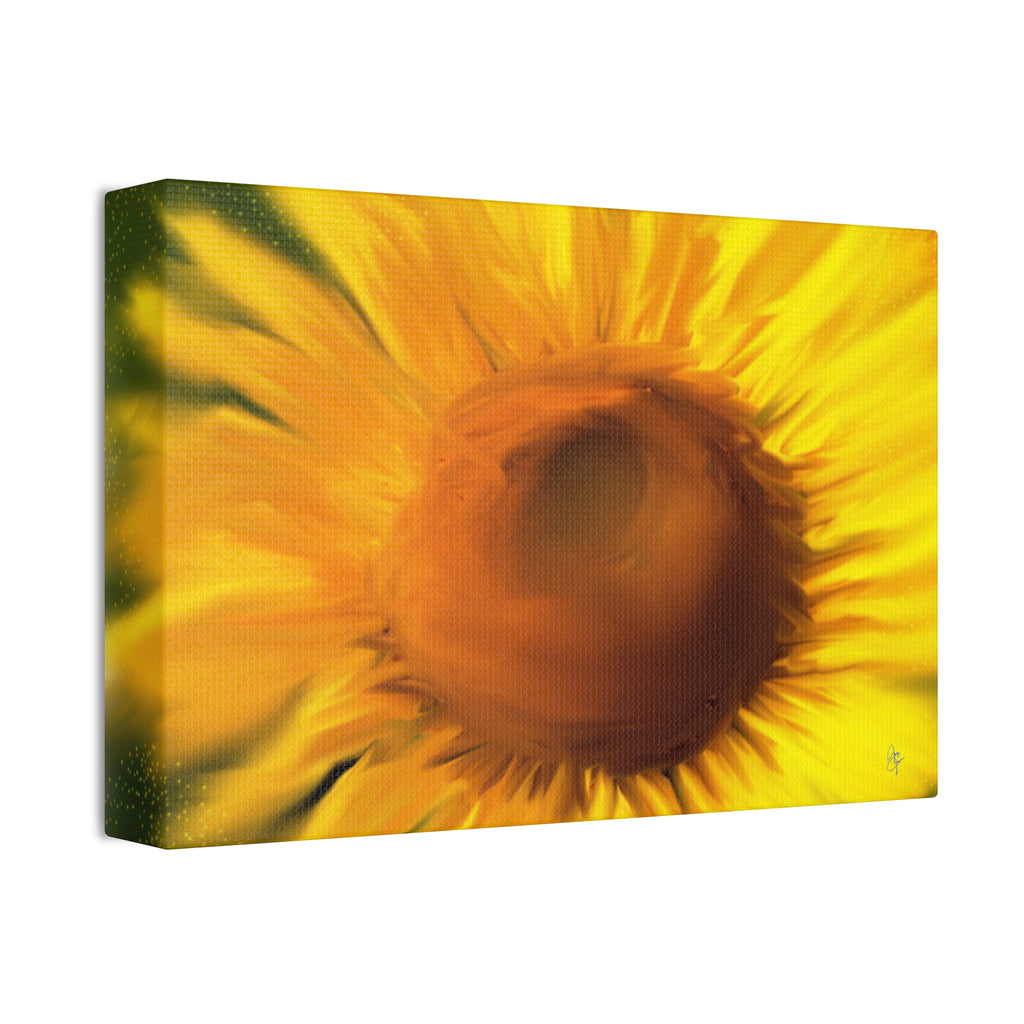 Sunflower Canvas Wall Art — Vibrant Floral Stretched Canvas