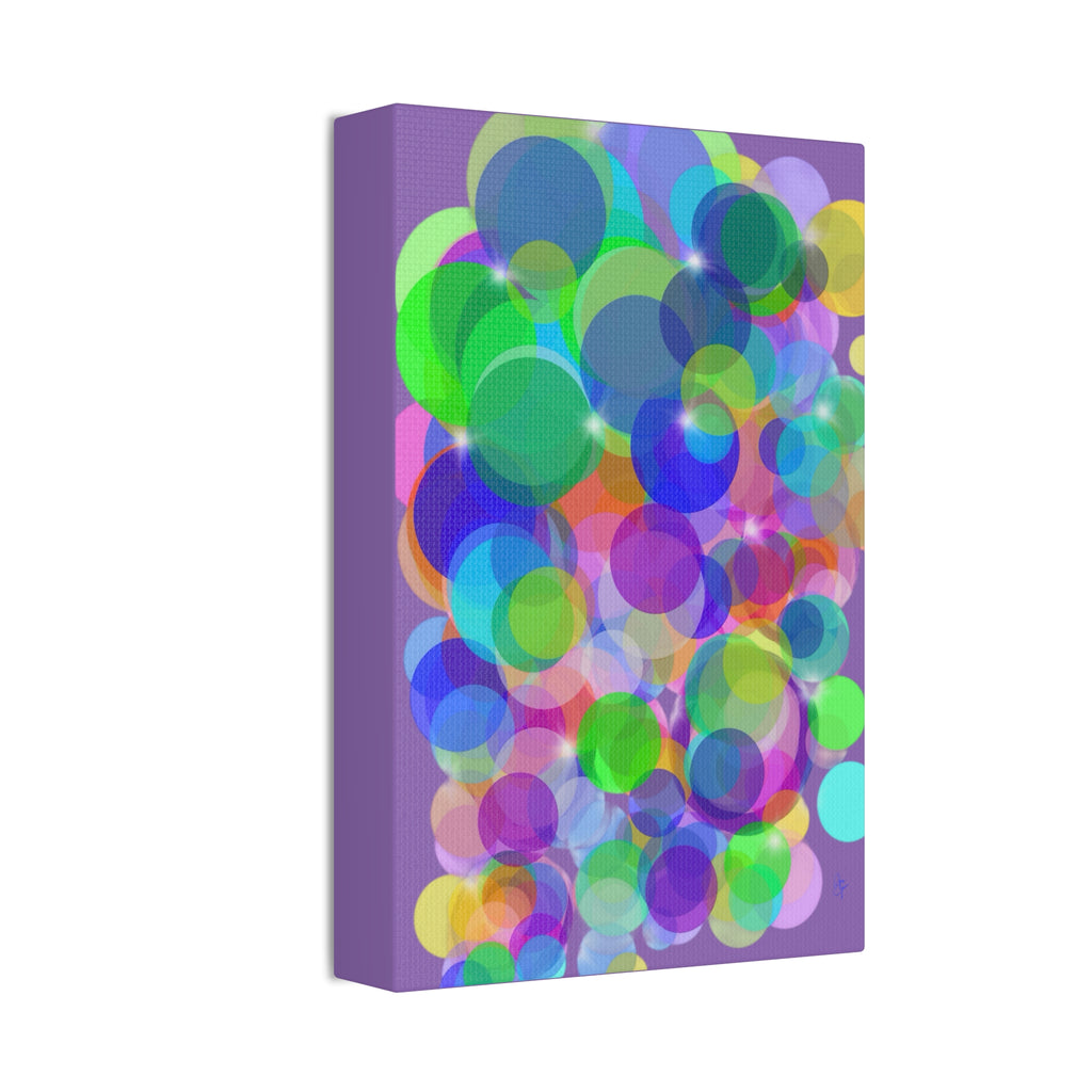 Abstract Colorful Bokeh Canvas Print — Vibrant Stretched Wall Art