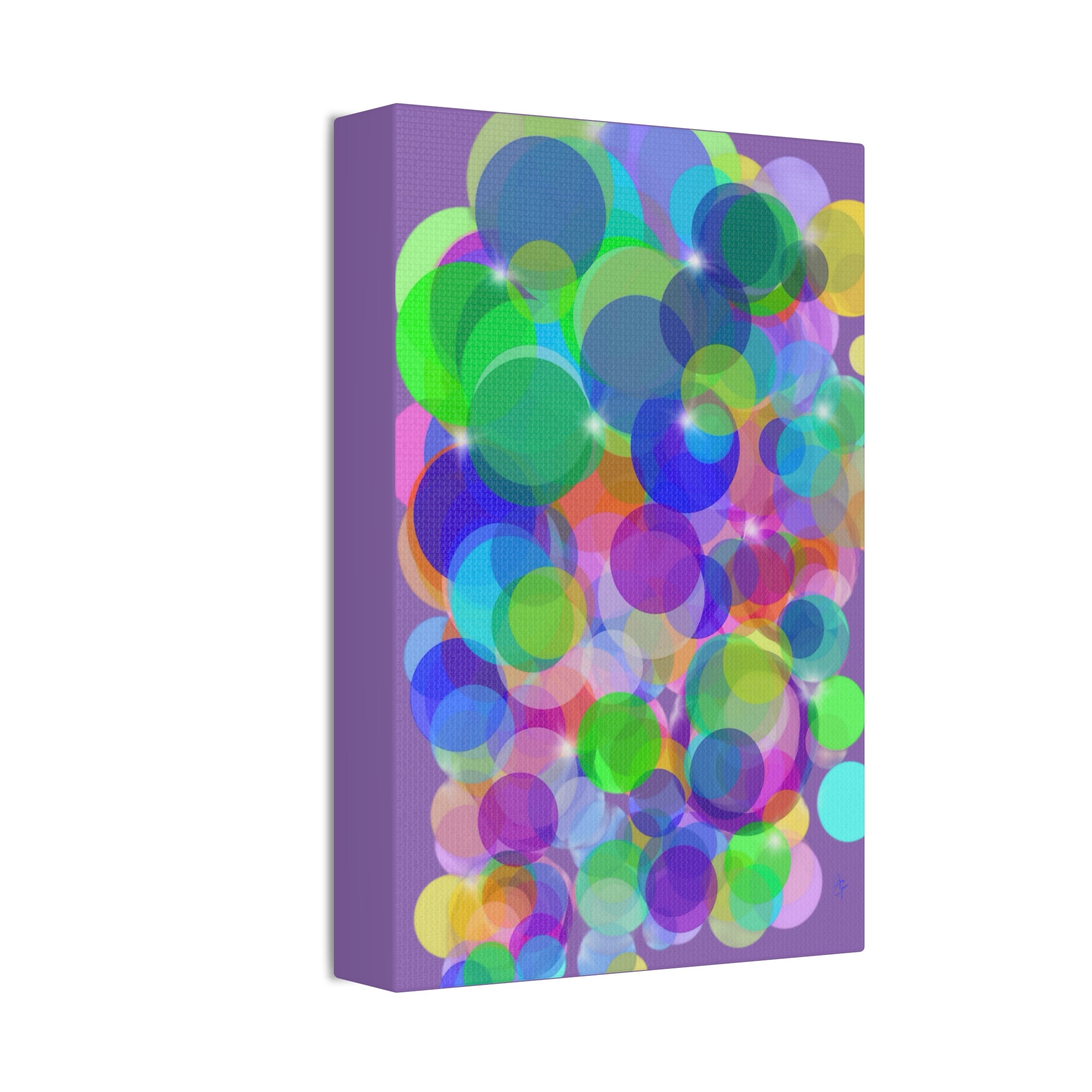Abstract Colorful Bokeh Canvas Print — Vibrant Stretched Wall Art