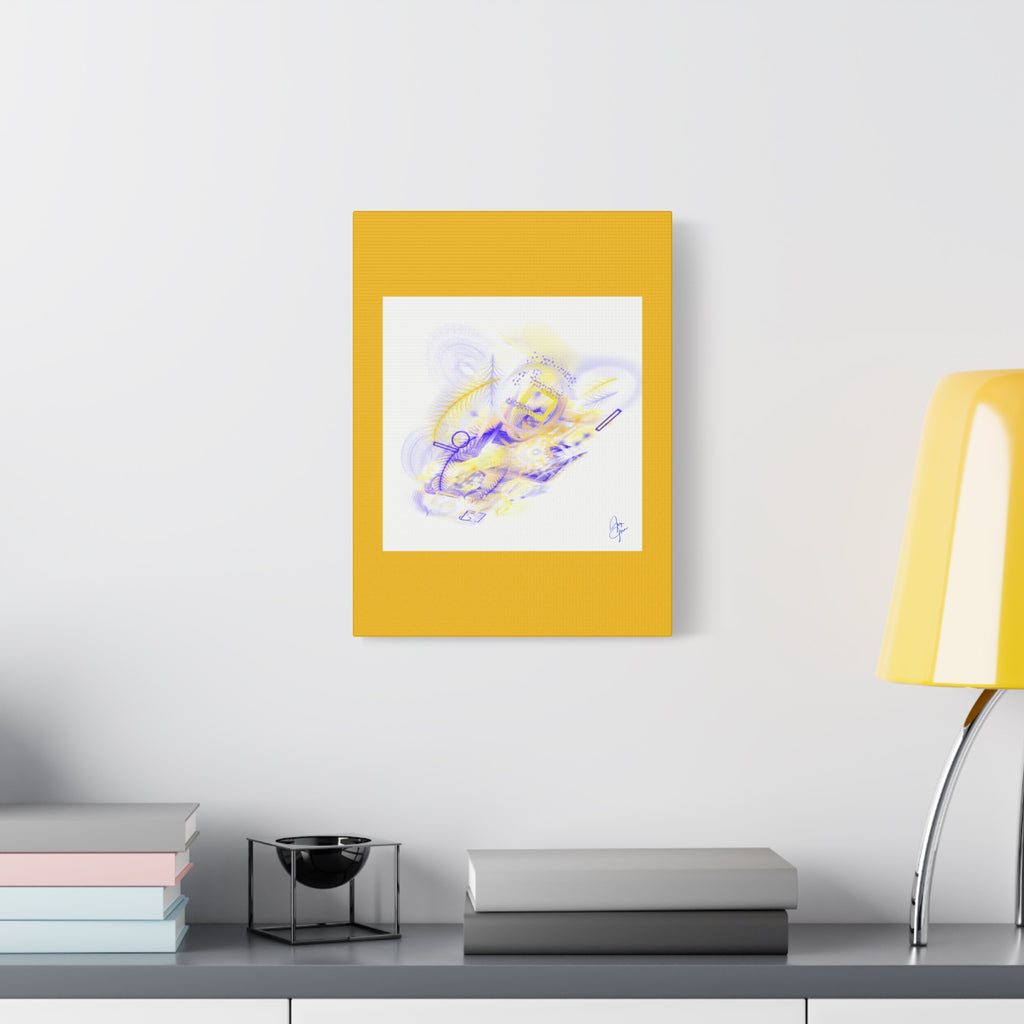 Abstract Feathered Glow Canvas Print — Matte Stretched Wall Art