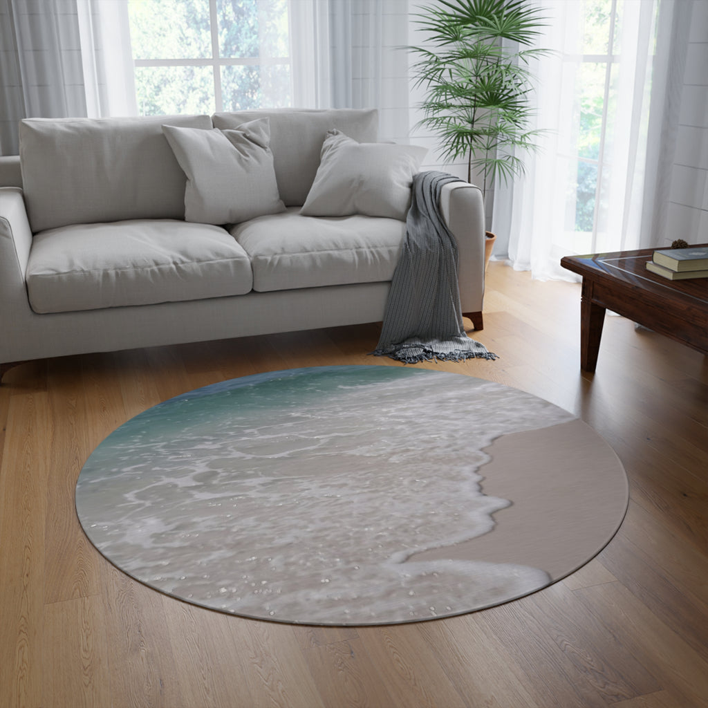 Coastal-Inspired Round Rug