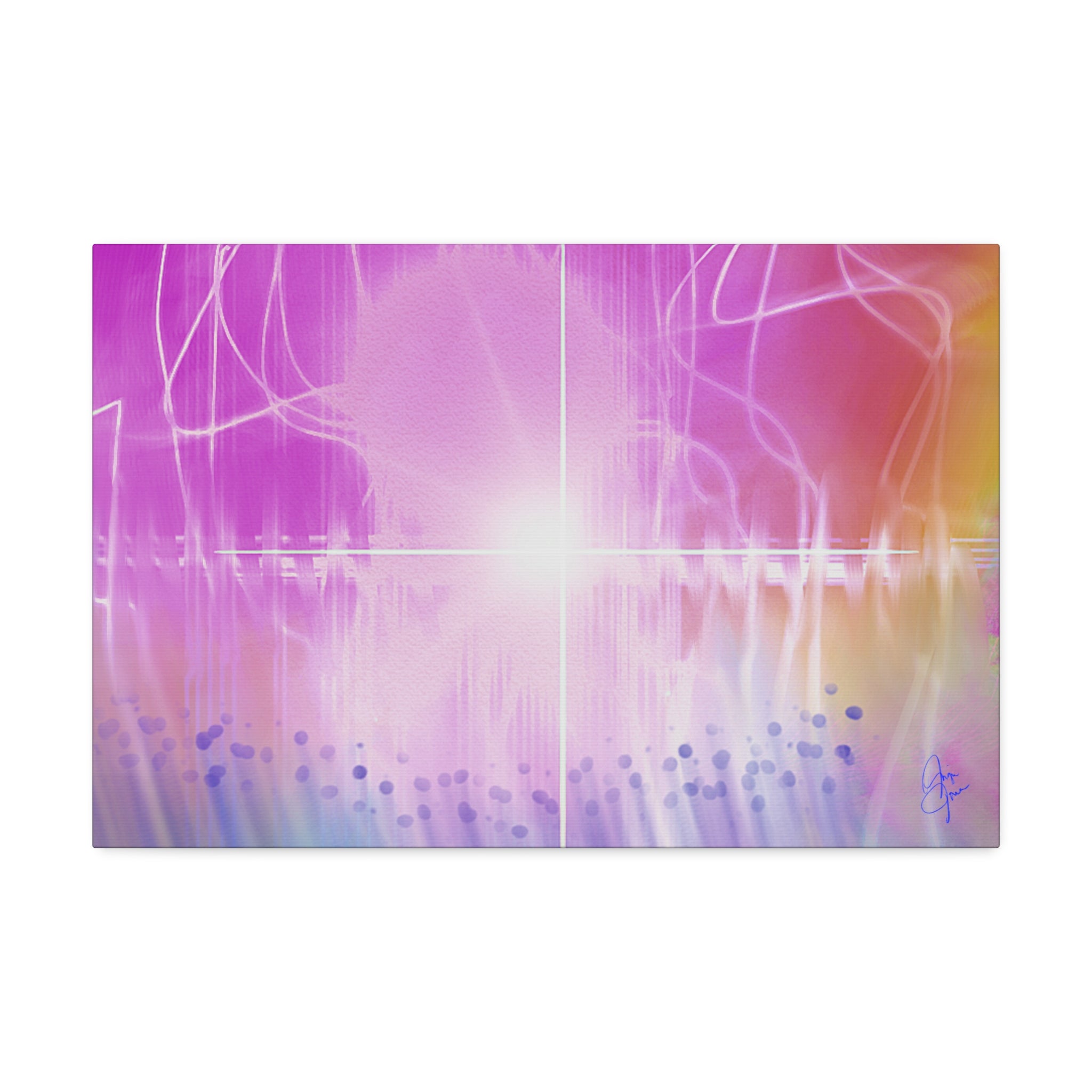 Abstract Radiant Light Canvas