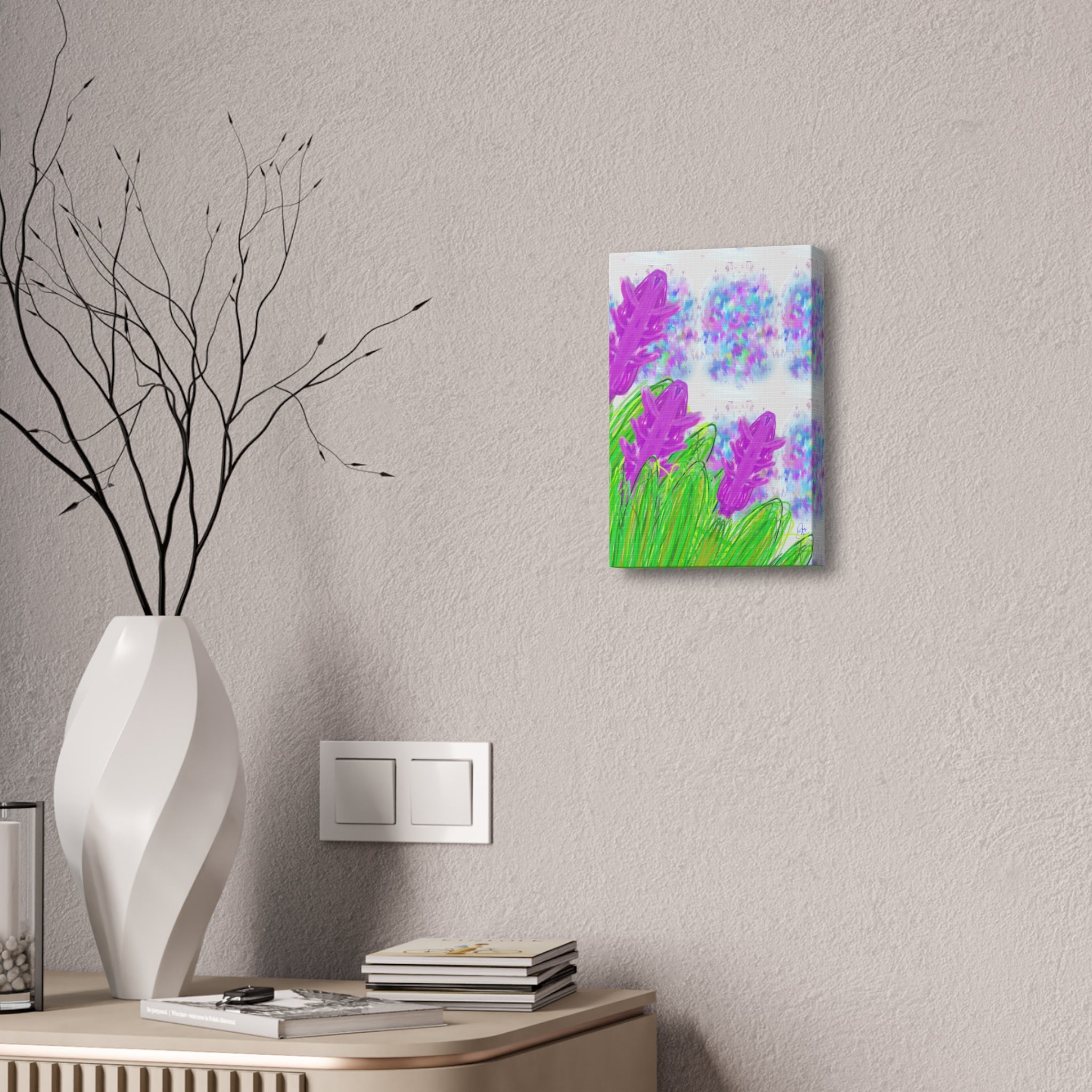 Canvas — Lavender Meadow Stretched Art Print