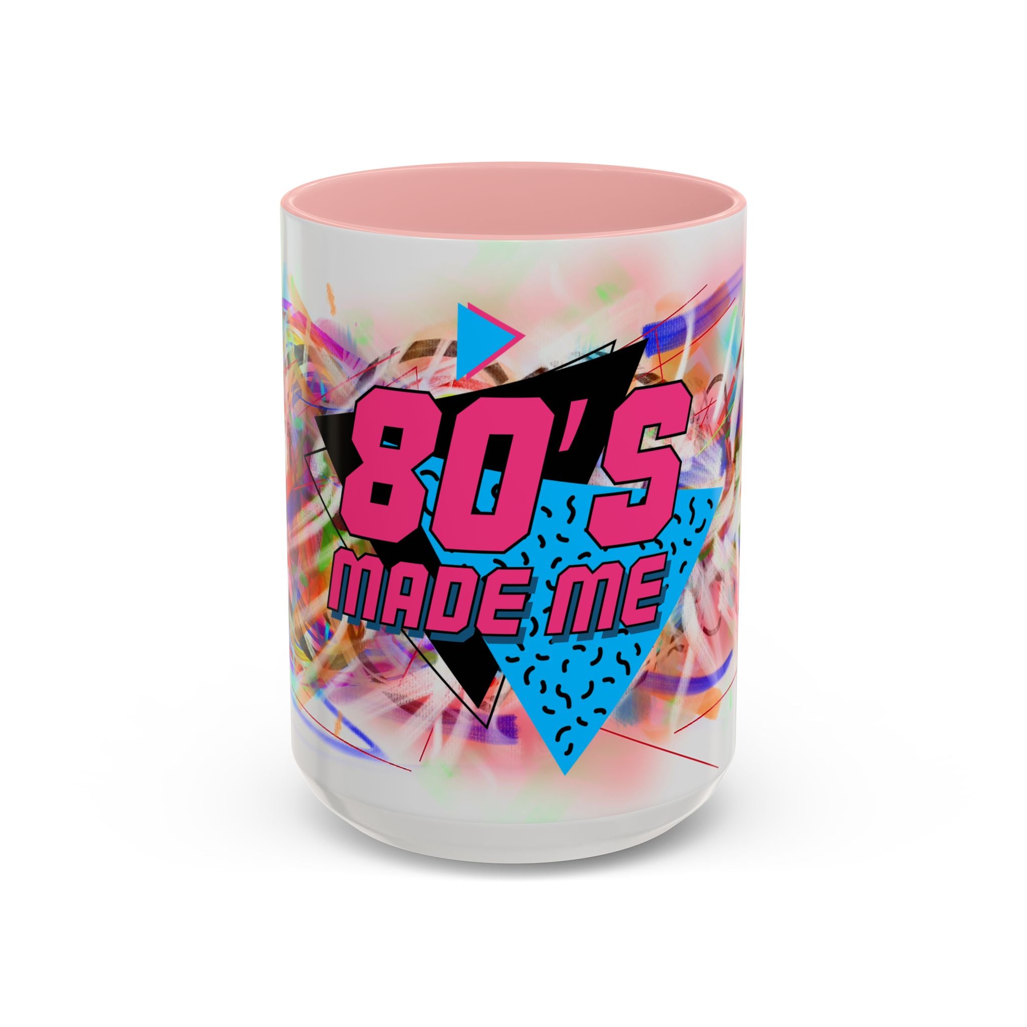 80's Made Me Retro Accent Coffee Mug — 11/15oz 80s Neon Vintage Gift