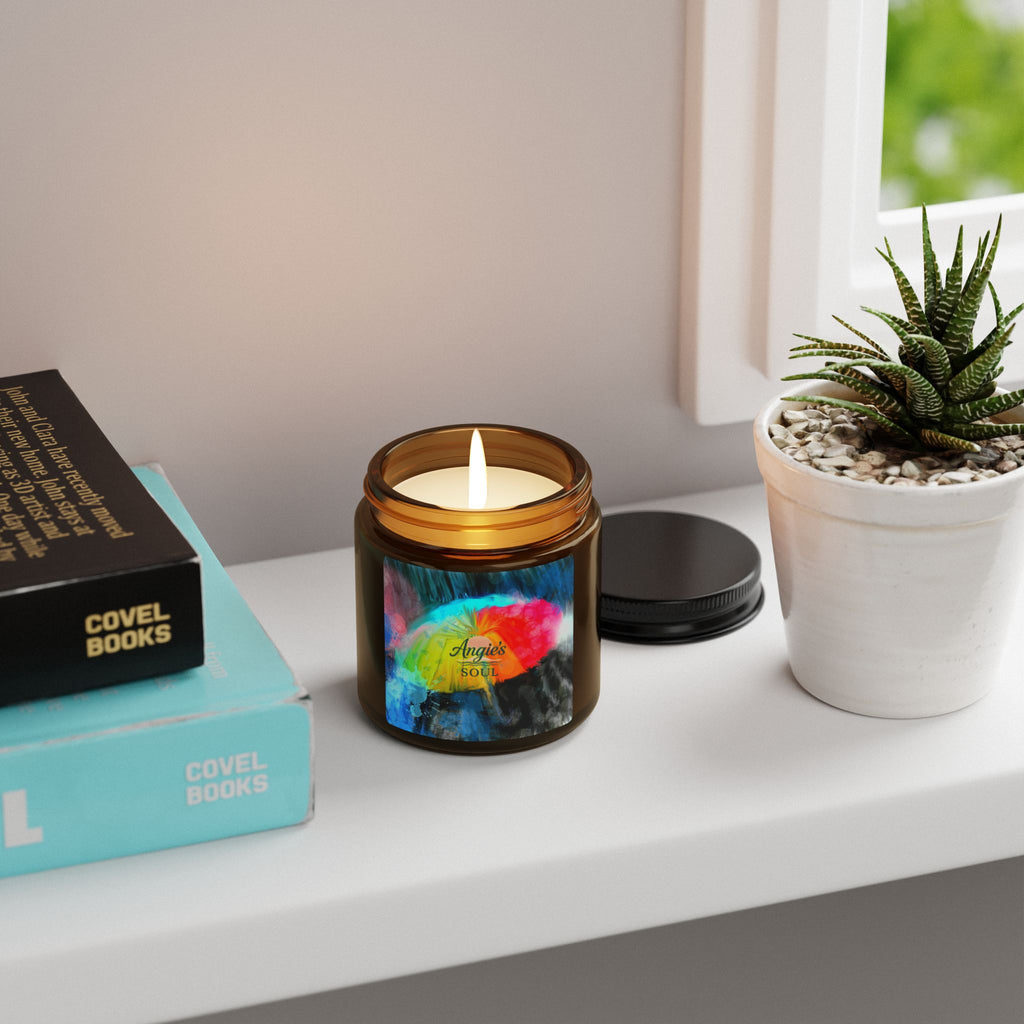 Soy Candle - 'Angie's Soul' Amber Jar Scented Candle (Multi-Size)
