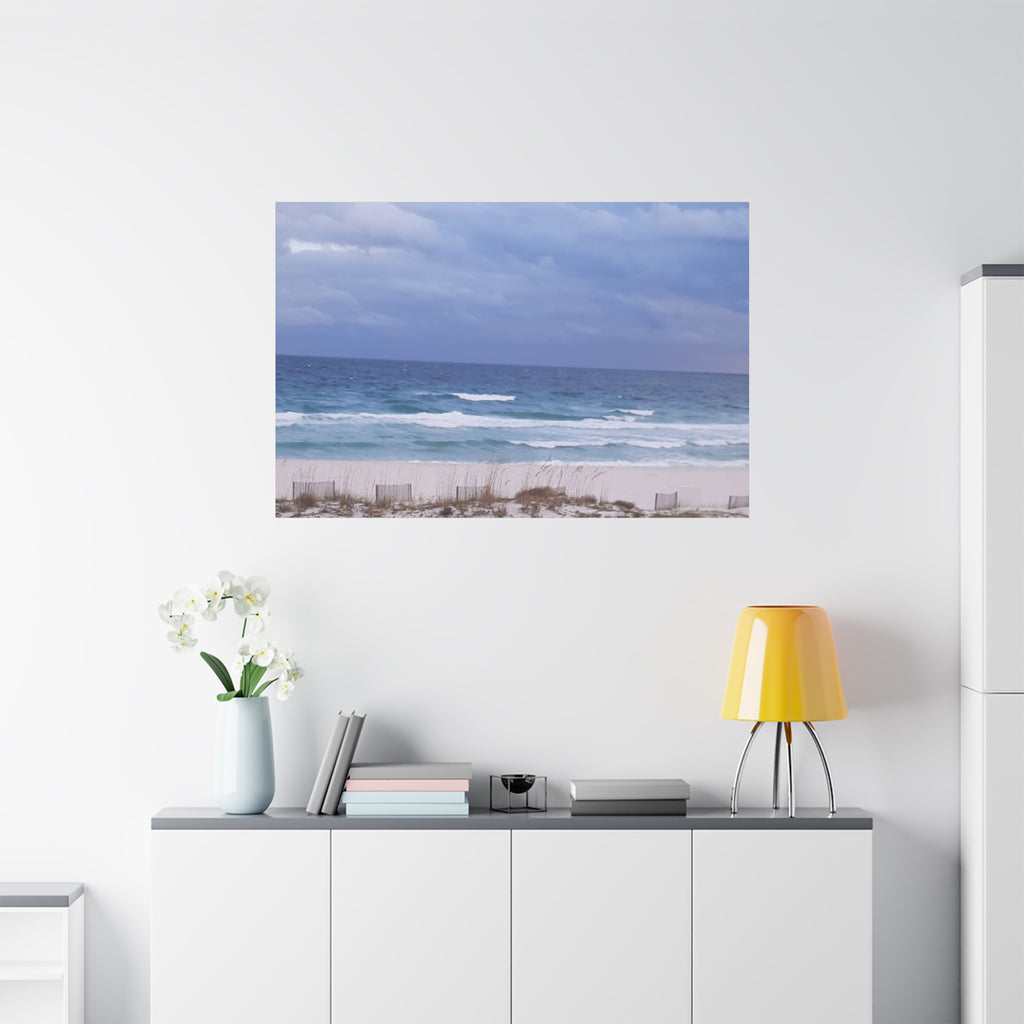 Coastal Waves Matte Canvas Print — Stretched Beach Wall Art