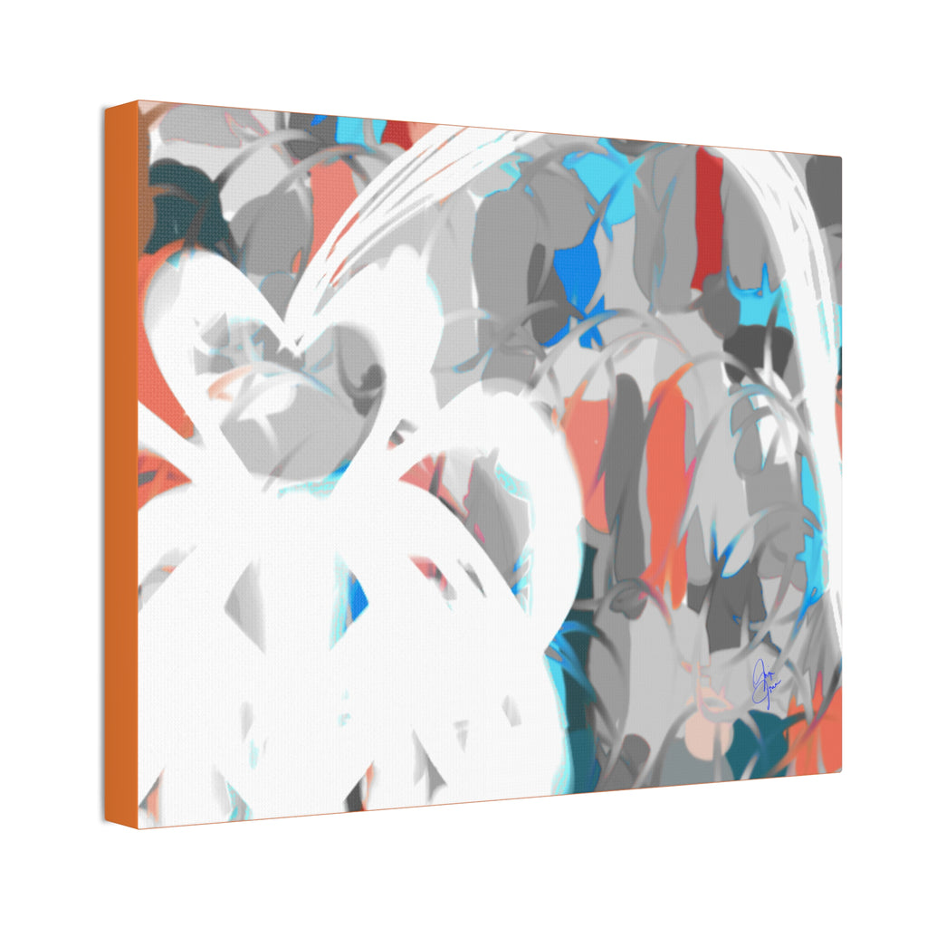 Abstract Coastal Breeze Canvas Print — Modern Stretched Wall Art