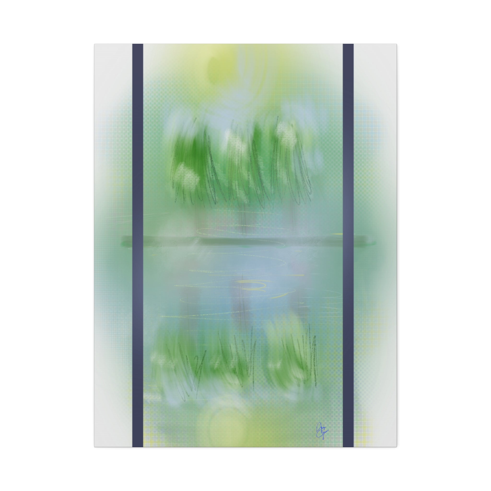 Stretched Canvas Wall Art — 'View Out the Window' Scene