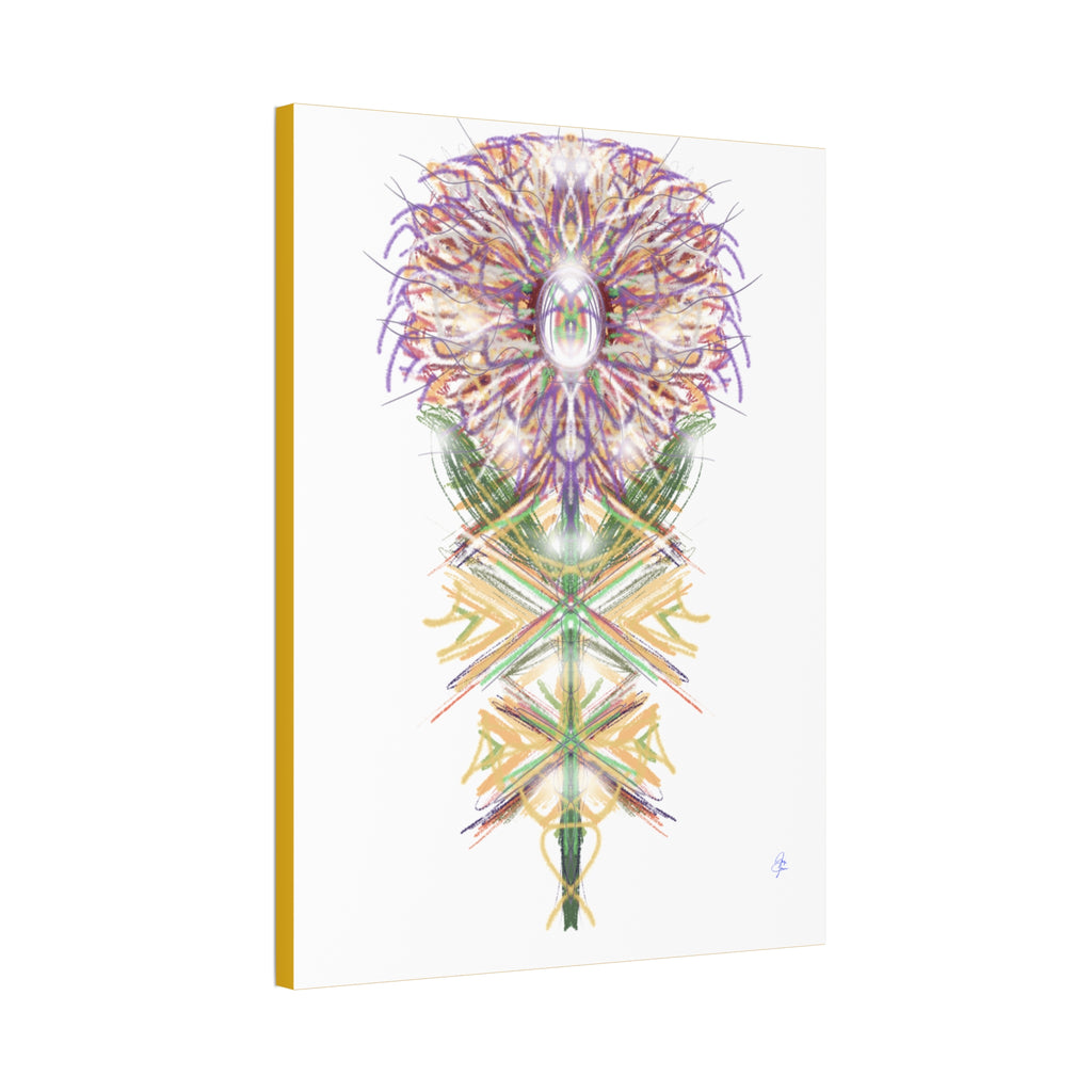 Floral Mandala Canvas Art — Stretched 1.5" Wall Decor