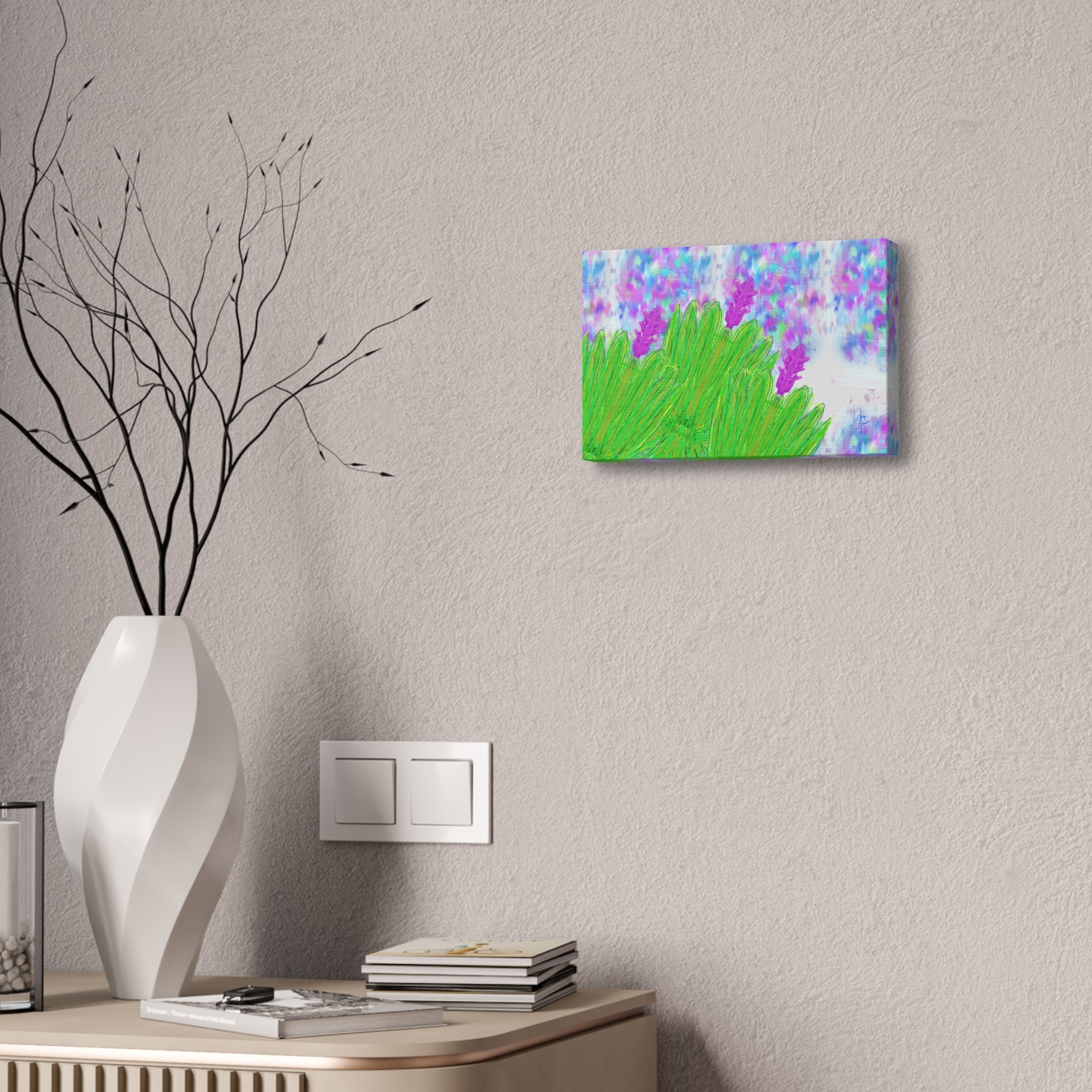 Canvas — Lavender Meadow Stretched Art Print
