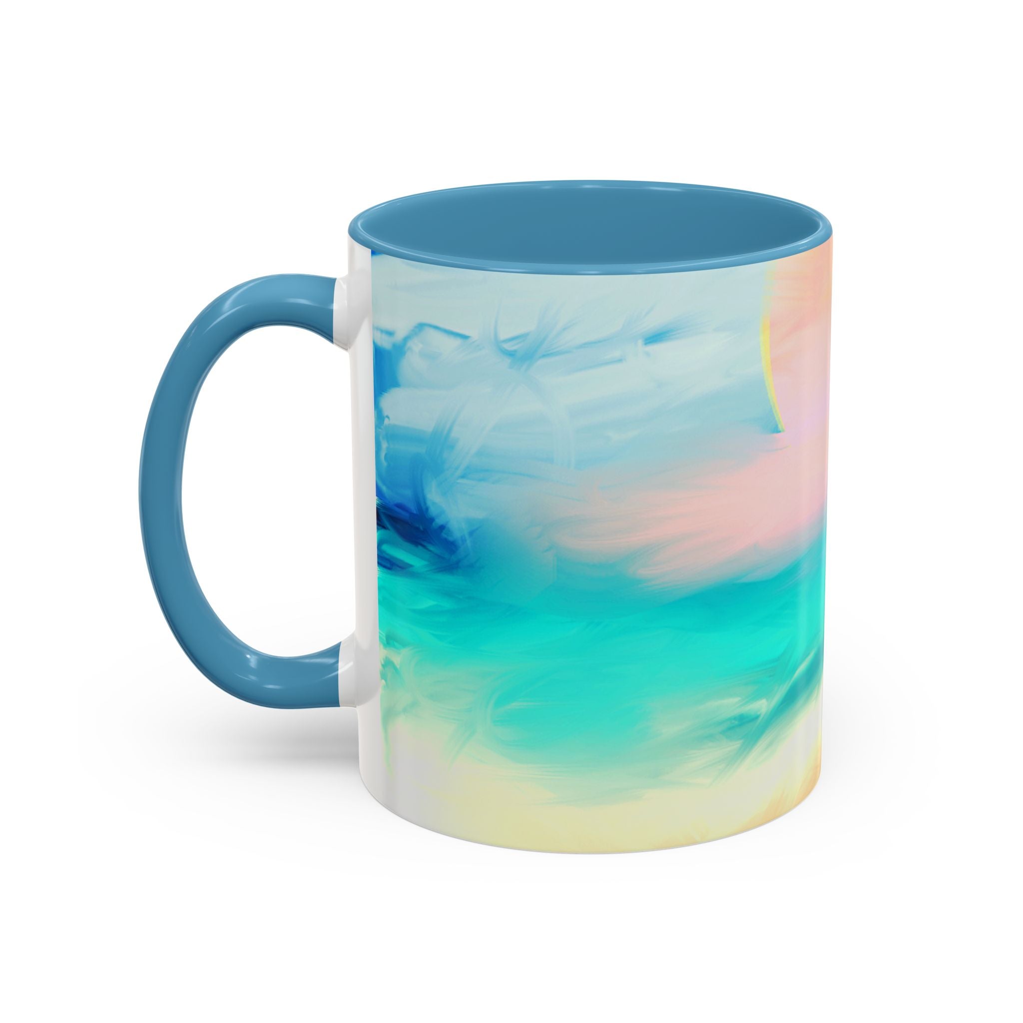 Beach Sunrise Accent Coffee Mug — Tropical Ocean Scene 11/15oz