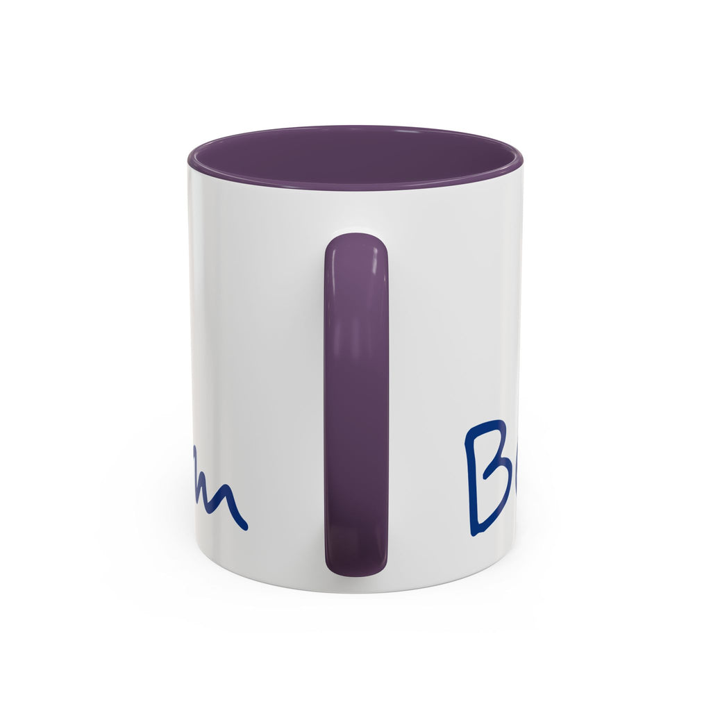Beach Bum Coffee Mug — Colorful Retro Skull Design (11/15oz)
