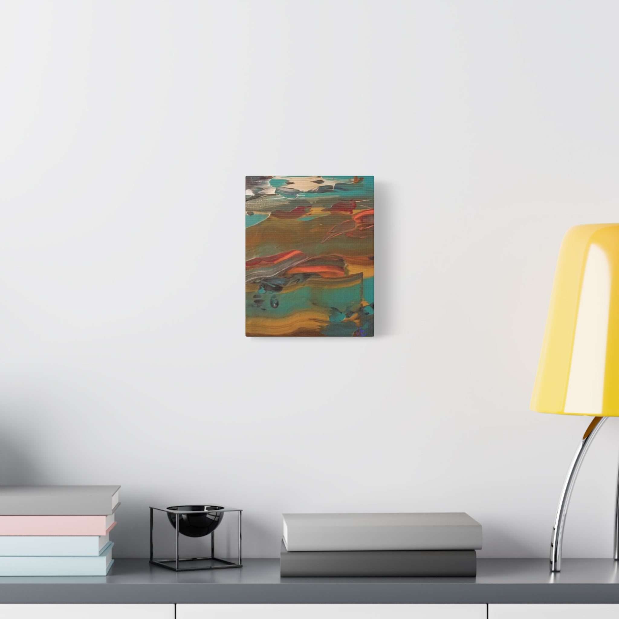 Abstract Colorwave Matte Canvas Print — Stretched 1.25" Wall Art