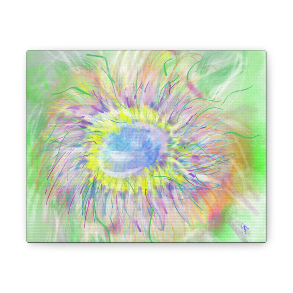 Abstract Pastel Bloom Canvas Print — Floral Wall Art for Living Room & Nursery