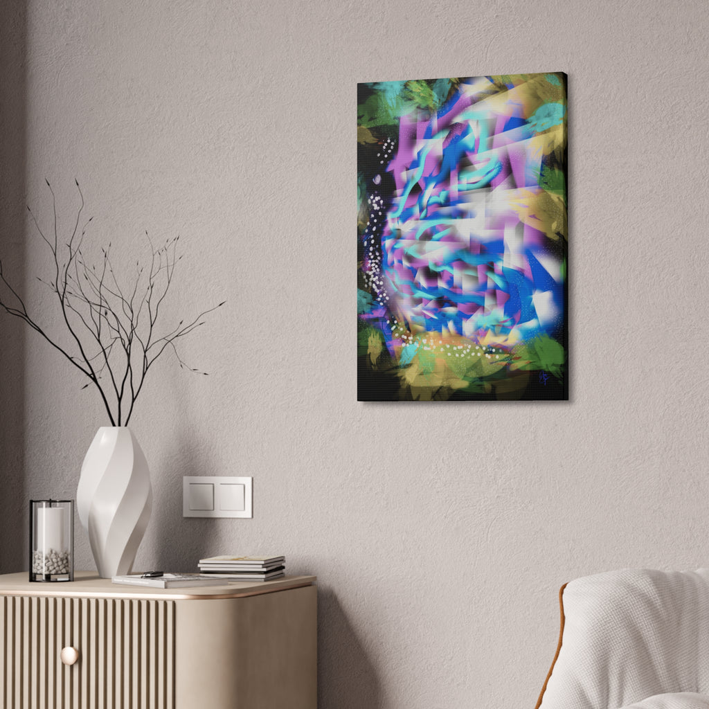 Geometric Butterfly Canvas Stretched 1.5"