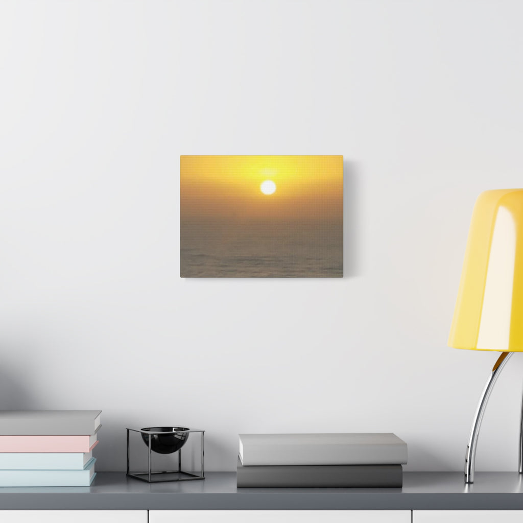 Sunset Ocean Canvas Art Print