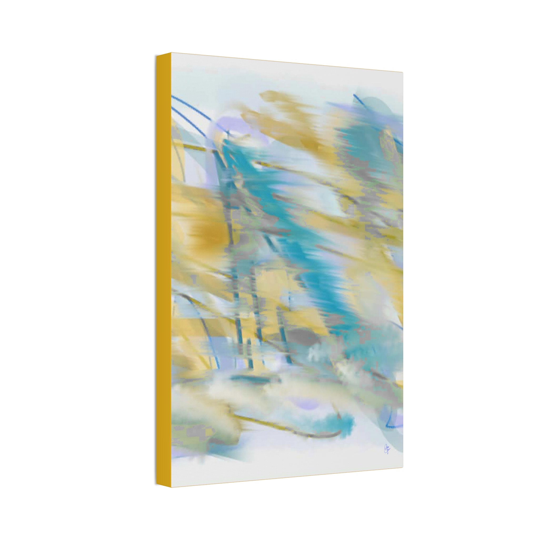 Abstract Coastal Breeze Canvas — Stretched 1.5" Wall Art