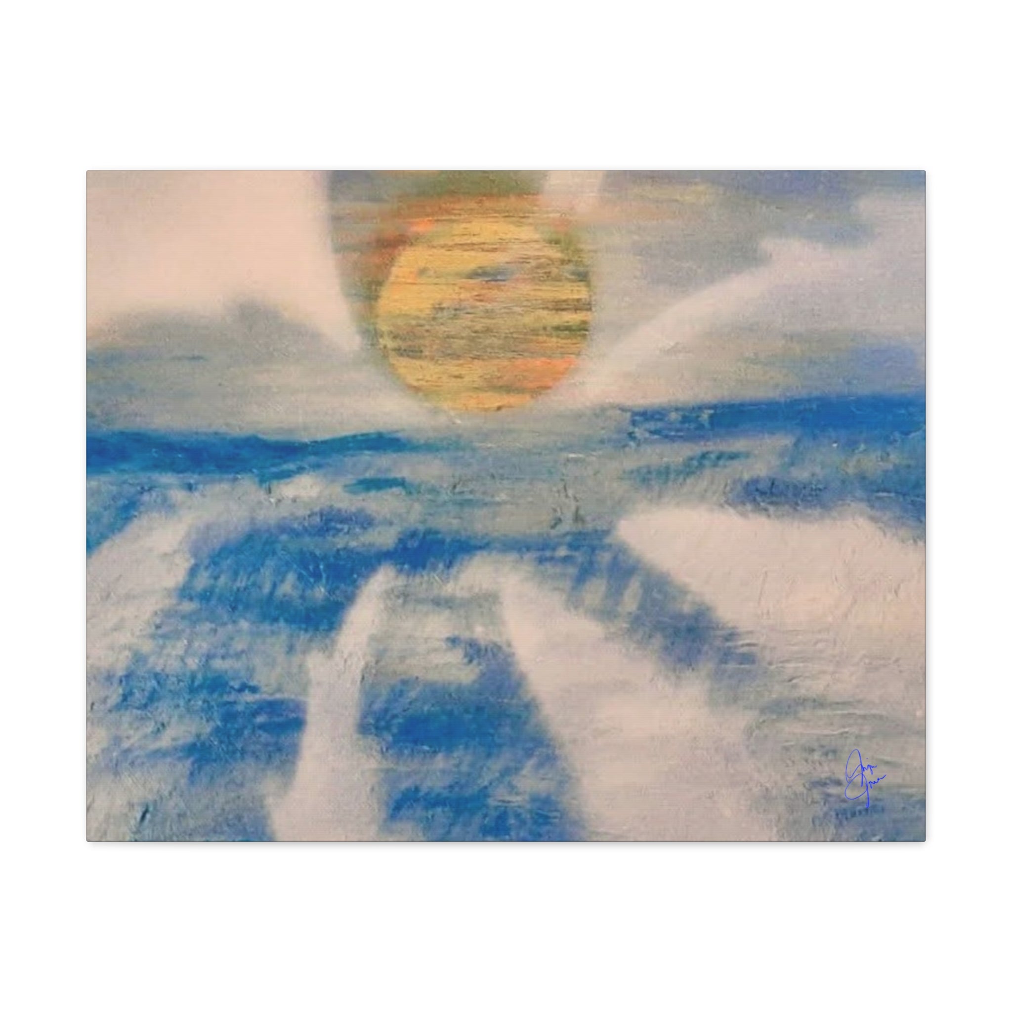 Serene Ocean Sunset Canvas Art